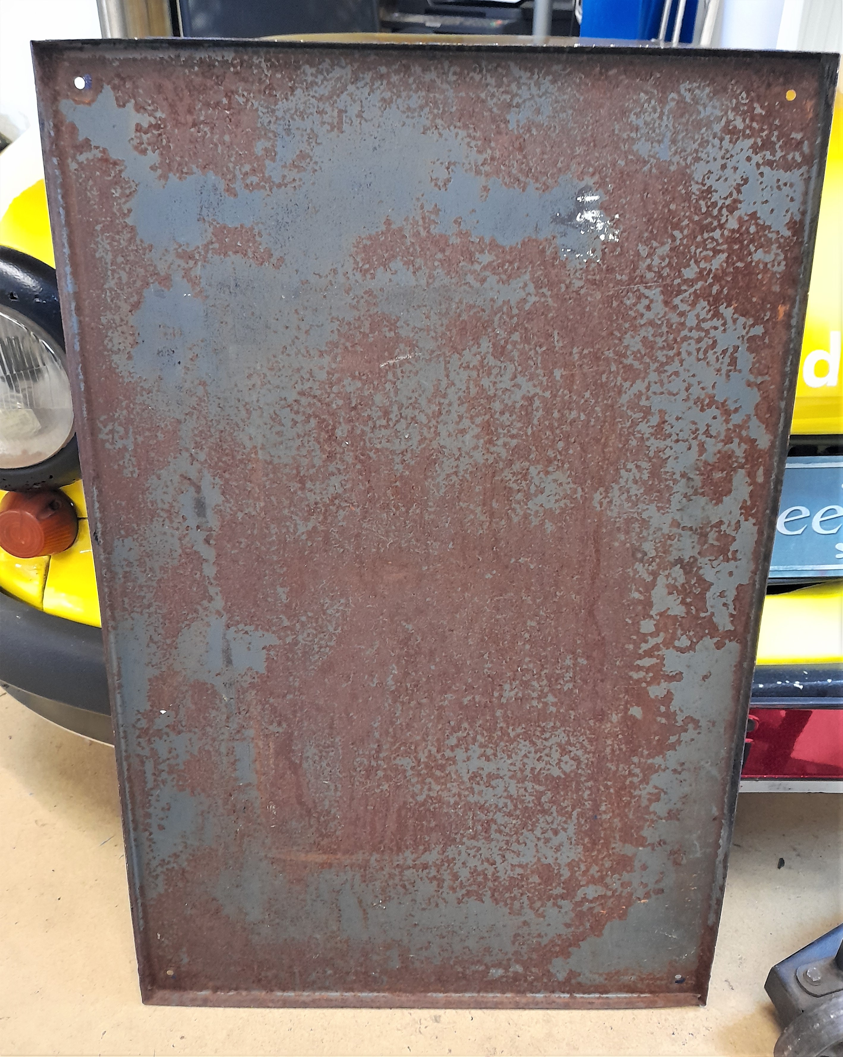 Emailleschild Wartburg