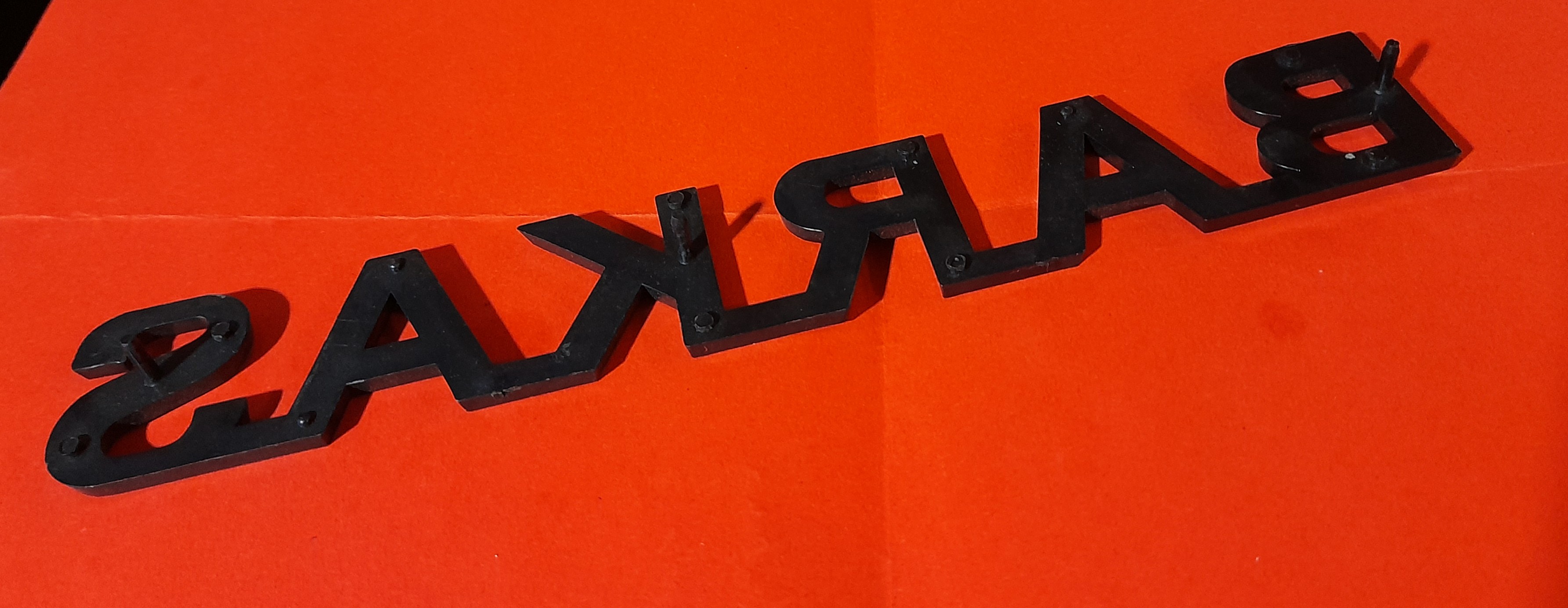 Schriftzug Emblem "Barkas"  Barkas B1000