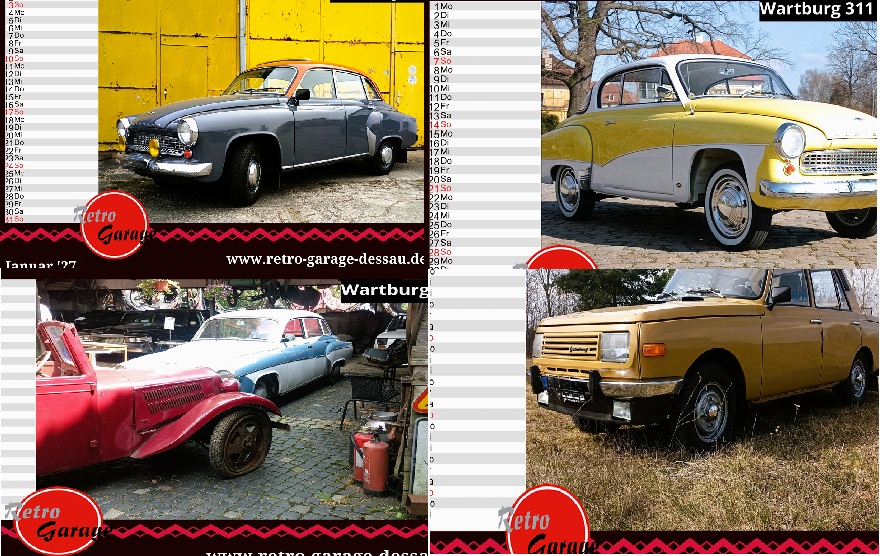 Wartburg RG Kalender 2027