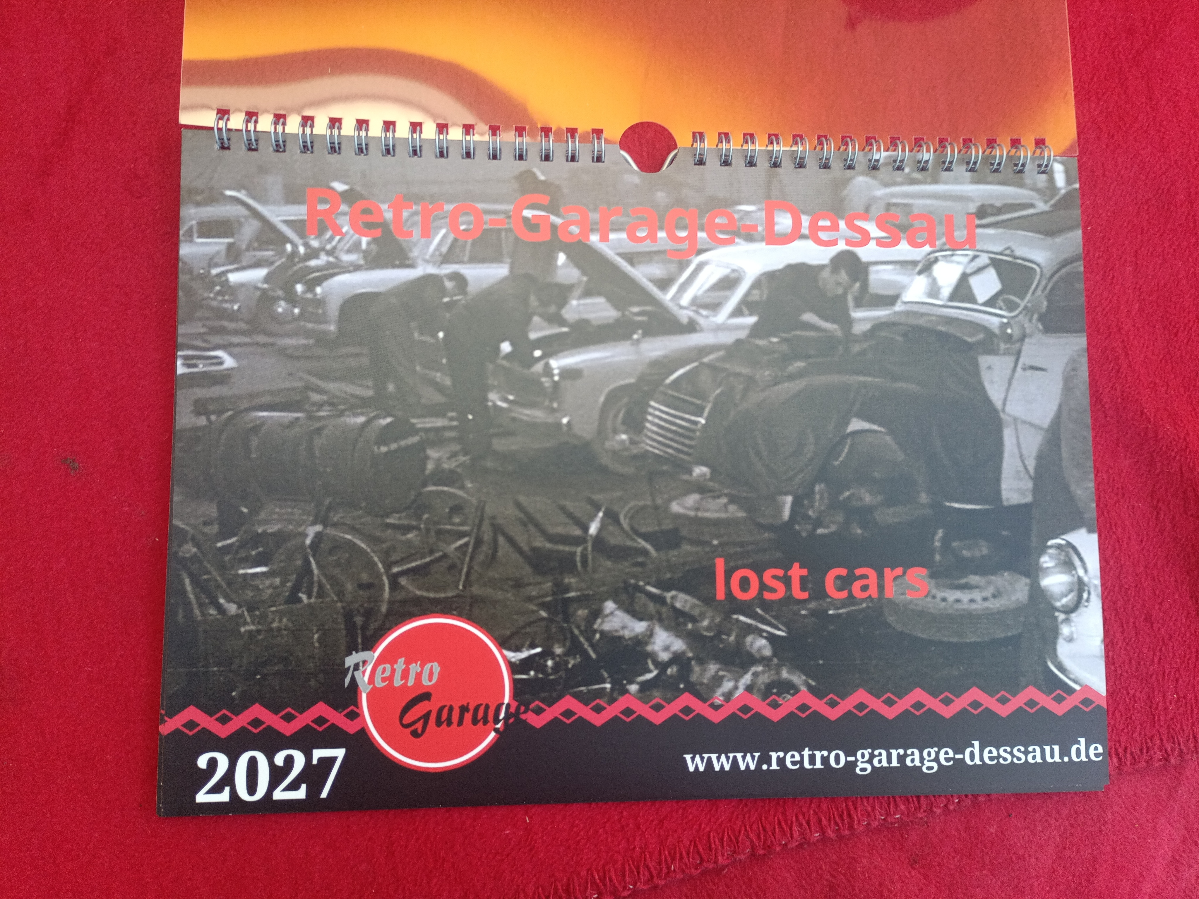Kalender 2027 lost cars Retro-Garage-Dessau