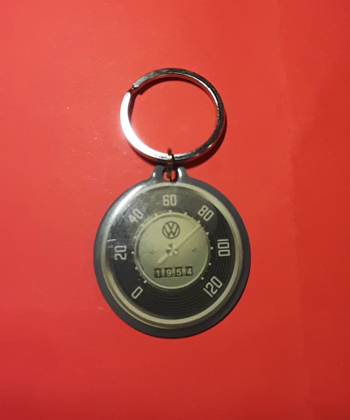Schlüsselanhänger rund VW Tacho Käfer Bulli Karmann