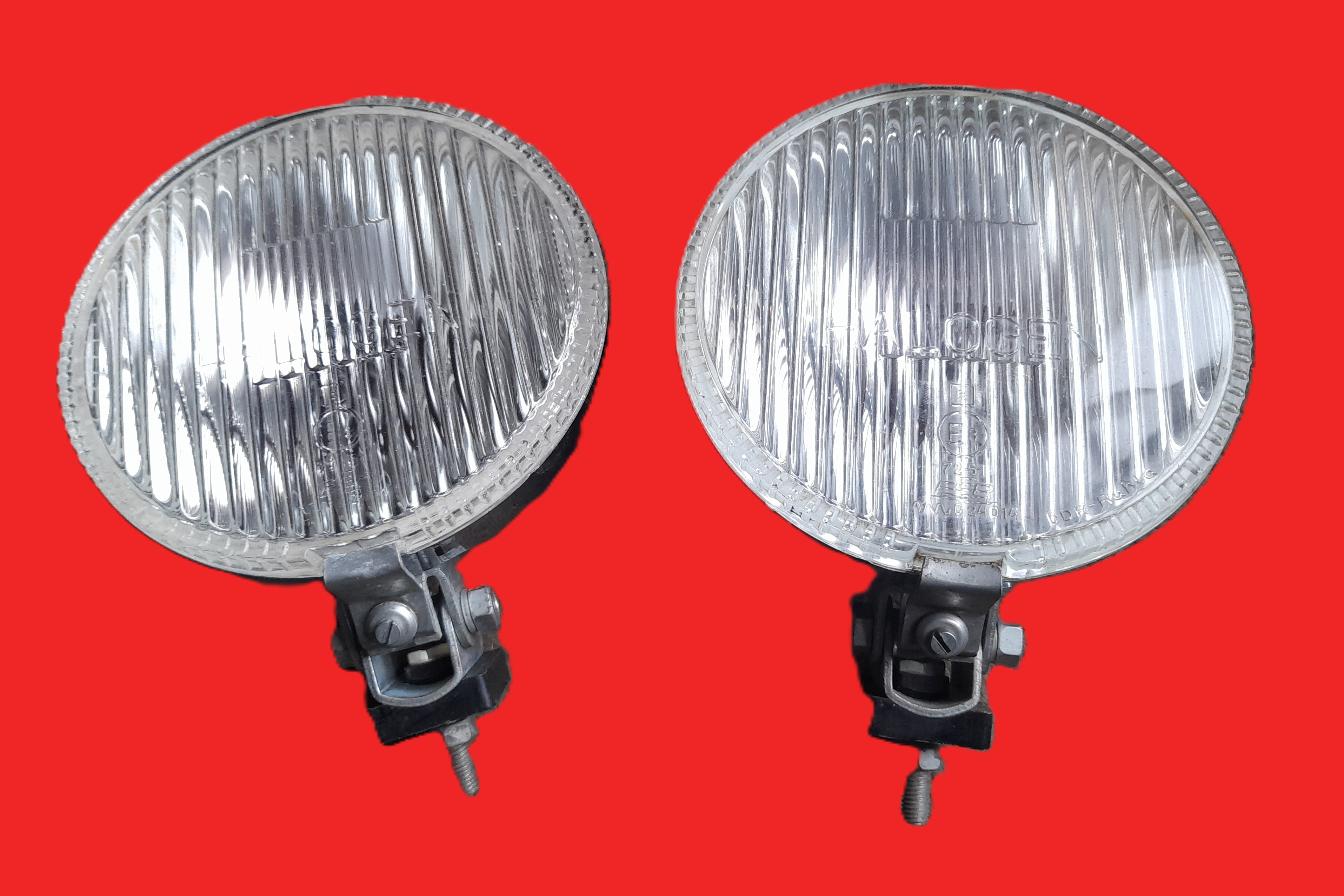 Fernscheinwerfer Scheinwerfer Zusatzscheinwerfer Halogen Chrom Trabant Wartburg Robur Barkas B1000 IFA W50