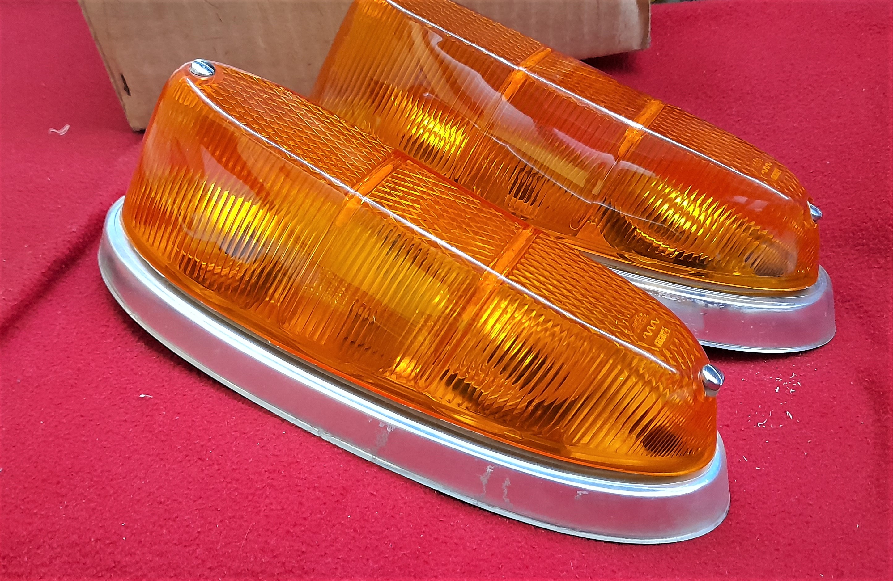 Rückleuchten Rücklichter Gelb Chrom Wartburg 311 312 Barkas B1000