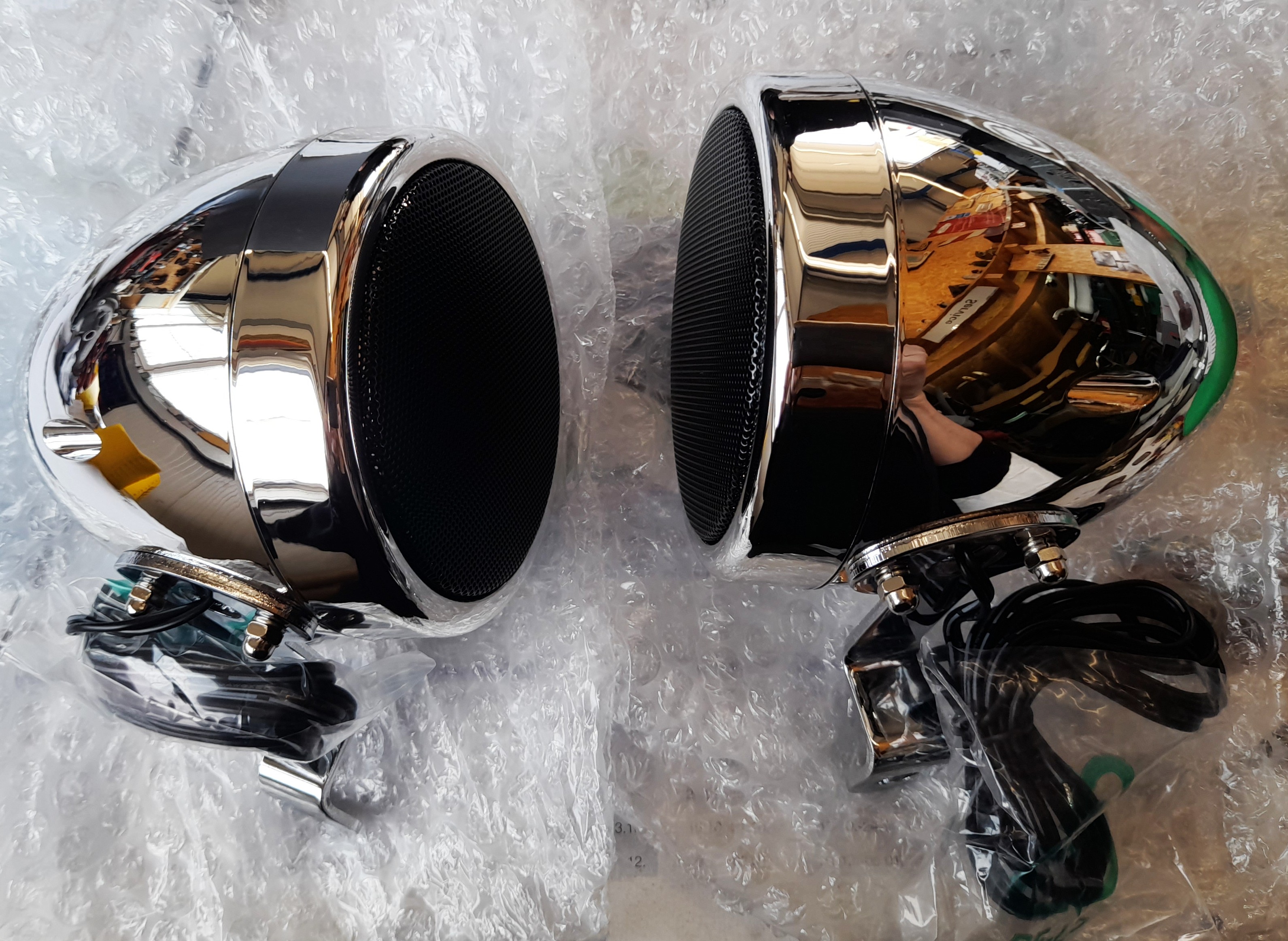 Lautsprecher Aufbaulautsprecher chrom Universal