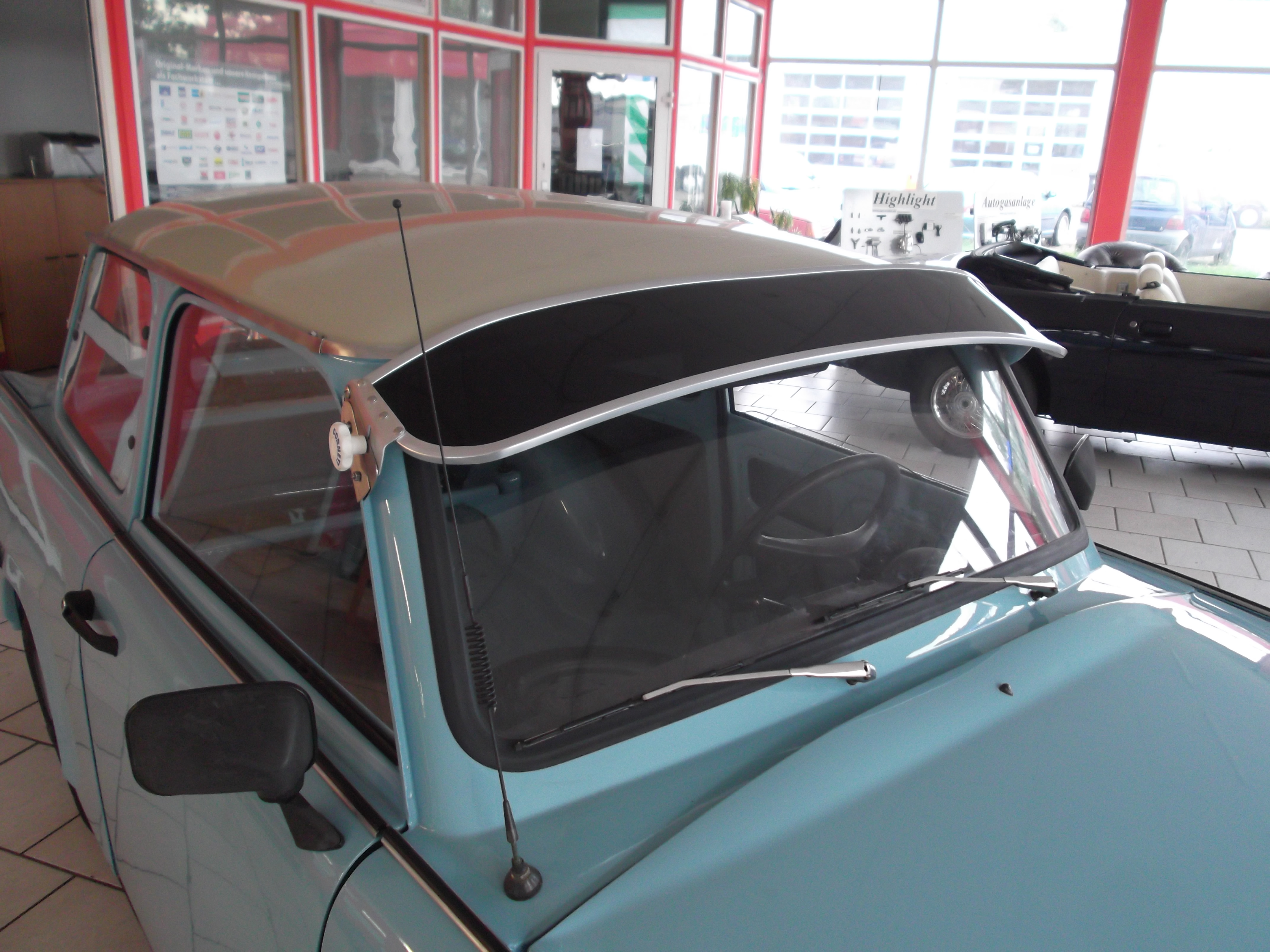 Sonnenschute Grün VW Käfer