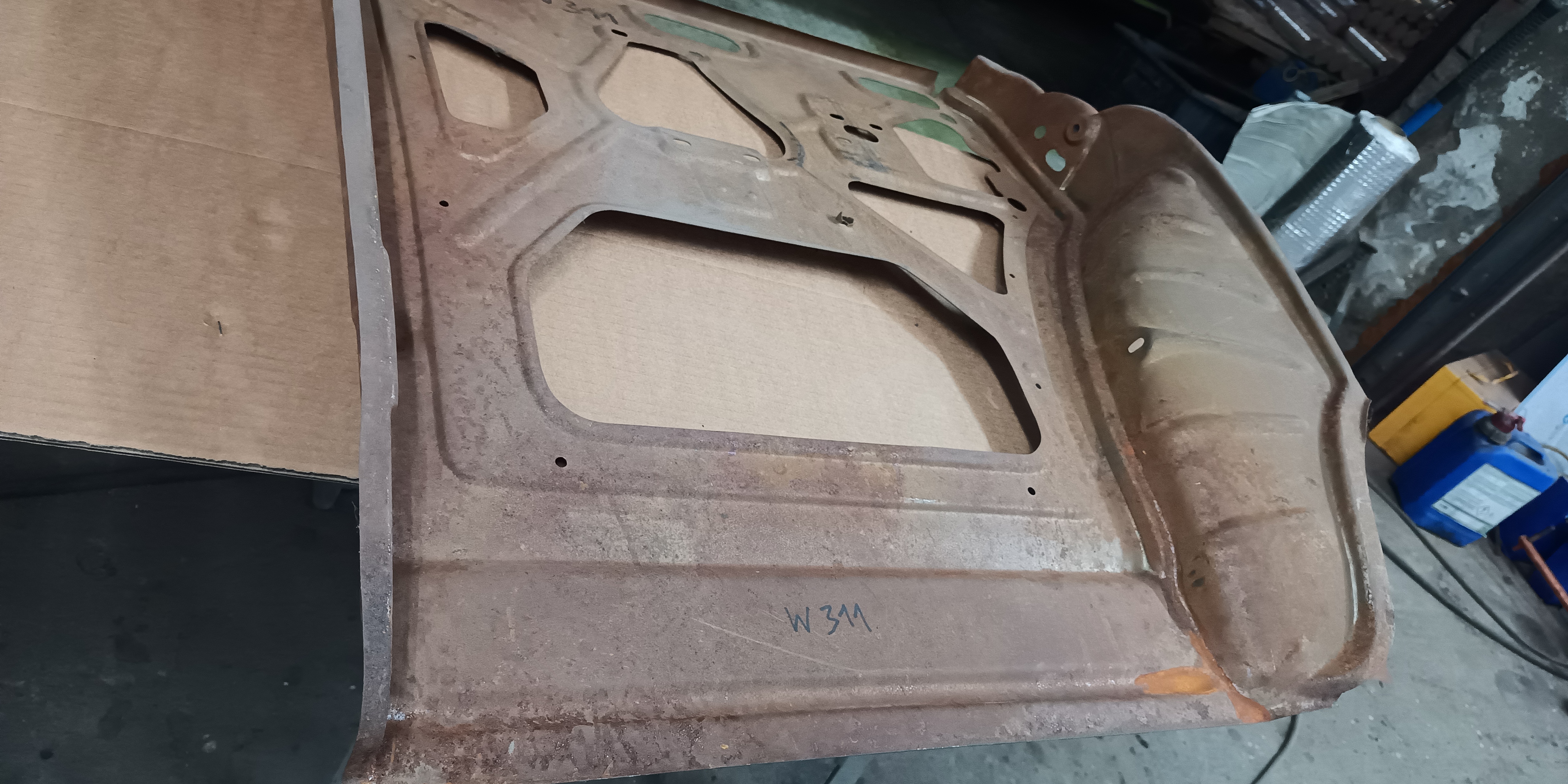 Blech Reparaturblech für Tür hinten links Wartburg 311 312