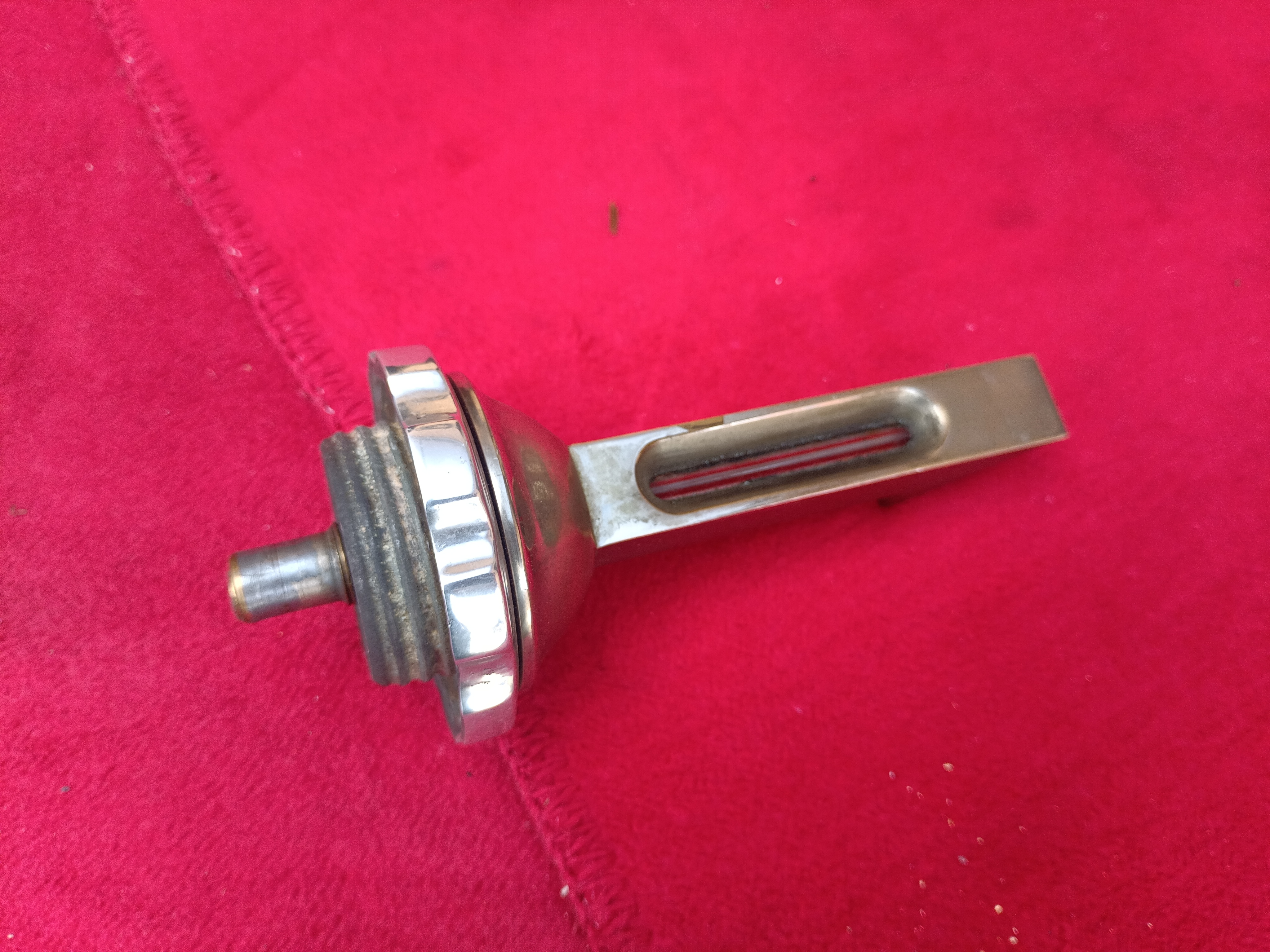 Audi 1 Kühlerfigur Emblem mit Kühlerdeckel und Temperaturanzeige Audi Vorkrieg