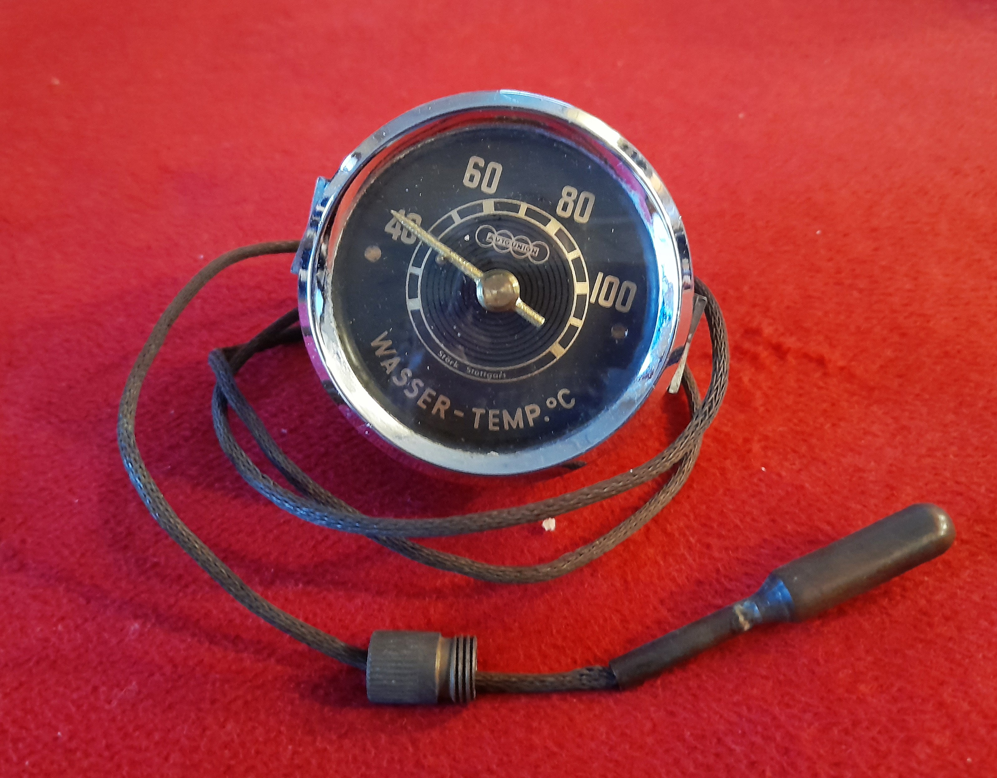 Temperaturanzeige Fernthermometer Instrument Autounion Audi DKW