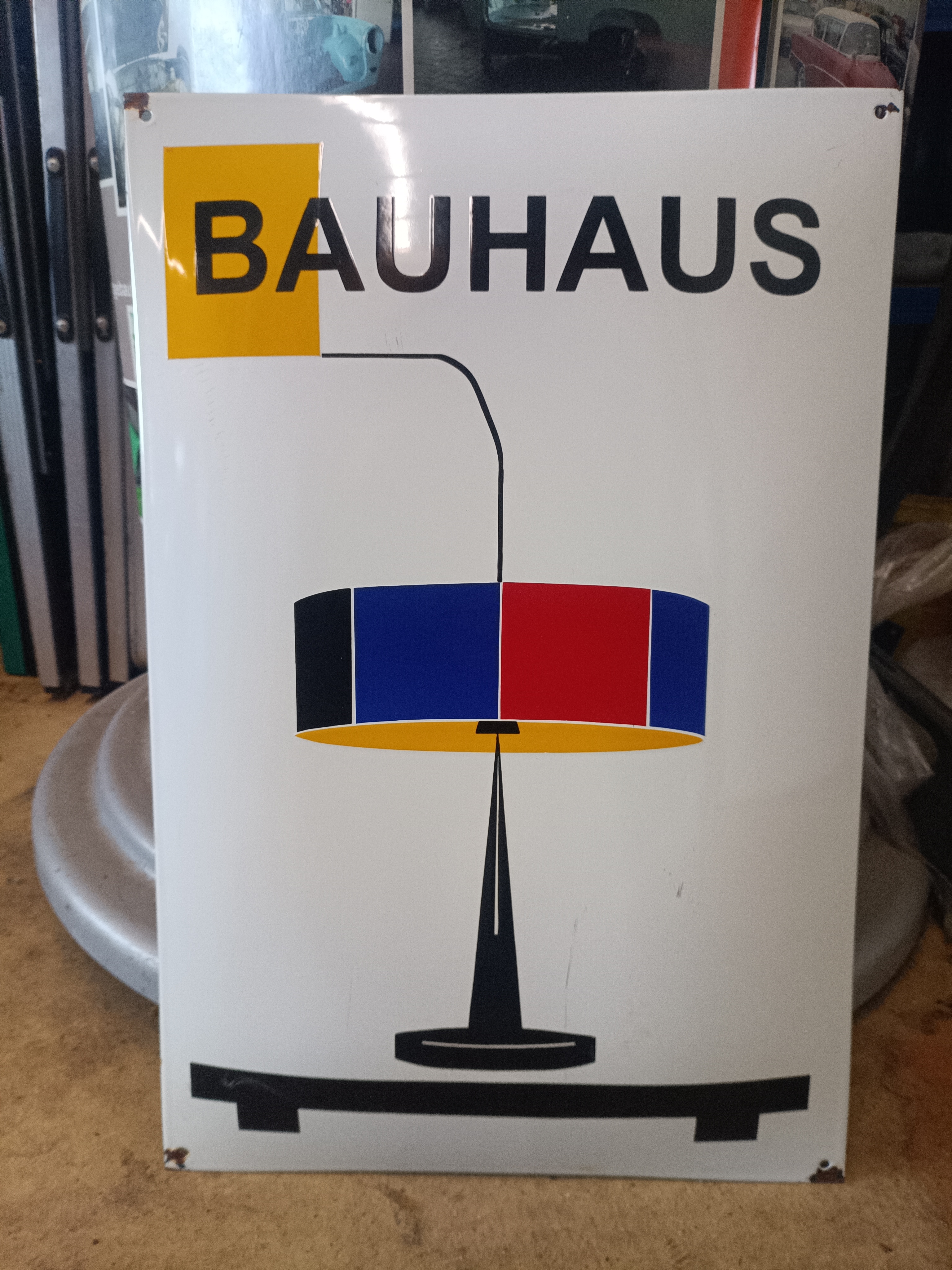 Emailleschild Blechschild Bauhaus Dessau