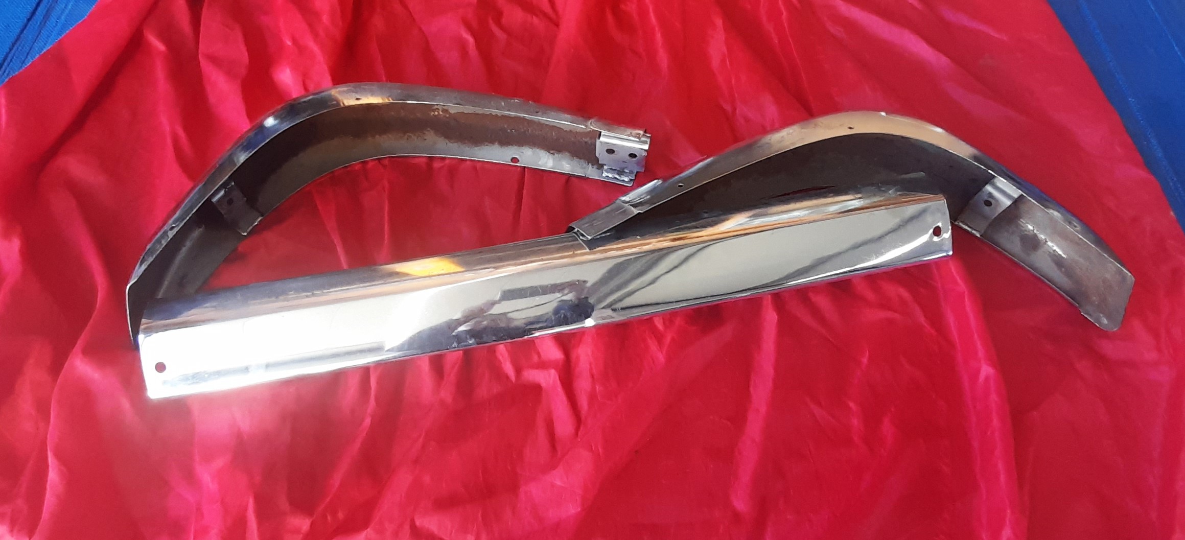 Stoßstange hinten 3 Teile Chrom Wartburg 353