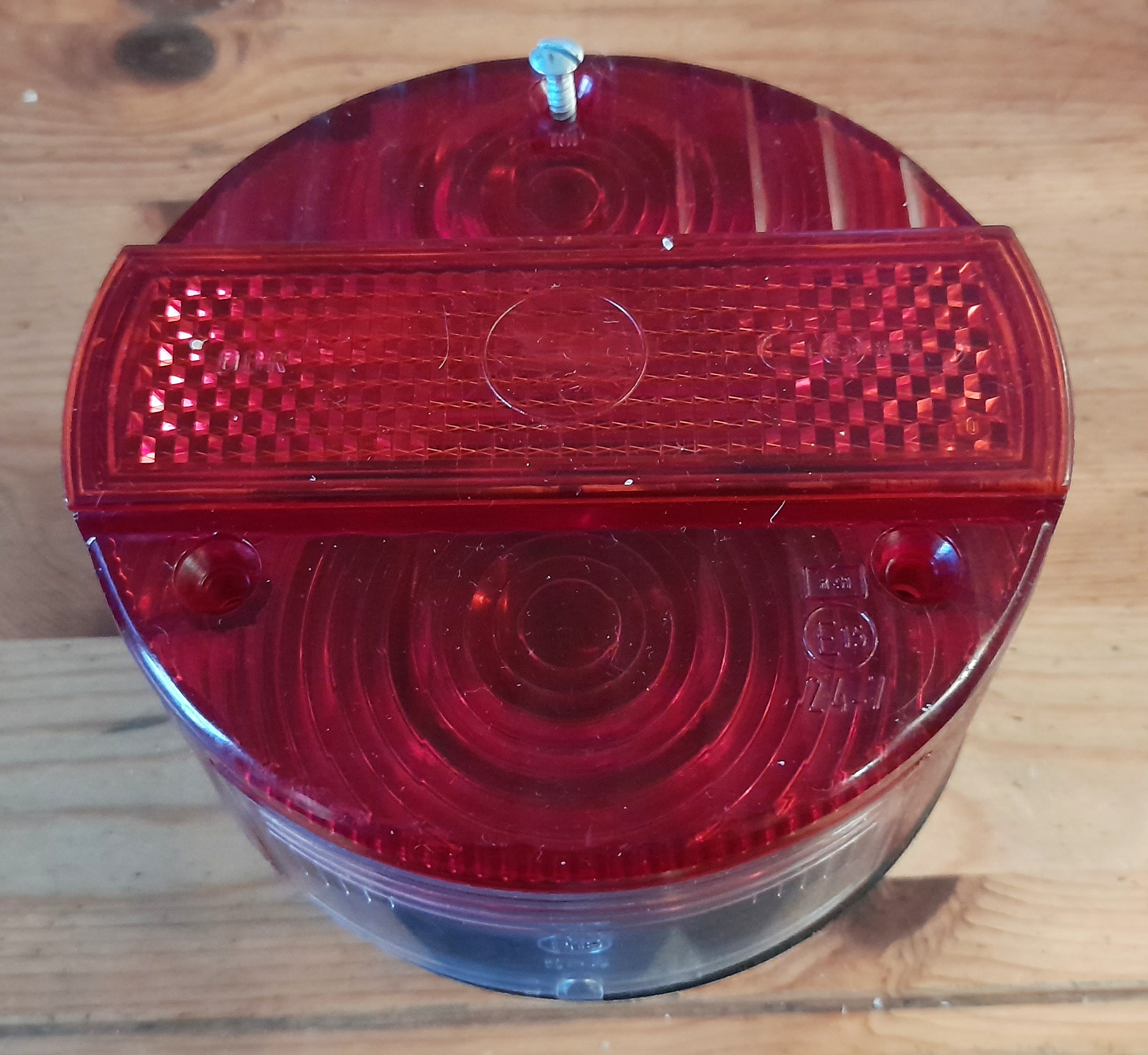 original DDR Rücklicht rund mit Kennzeichenleuchte Simson