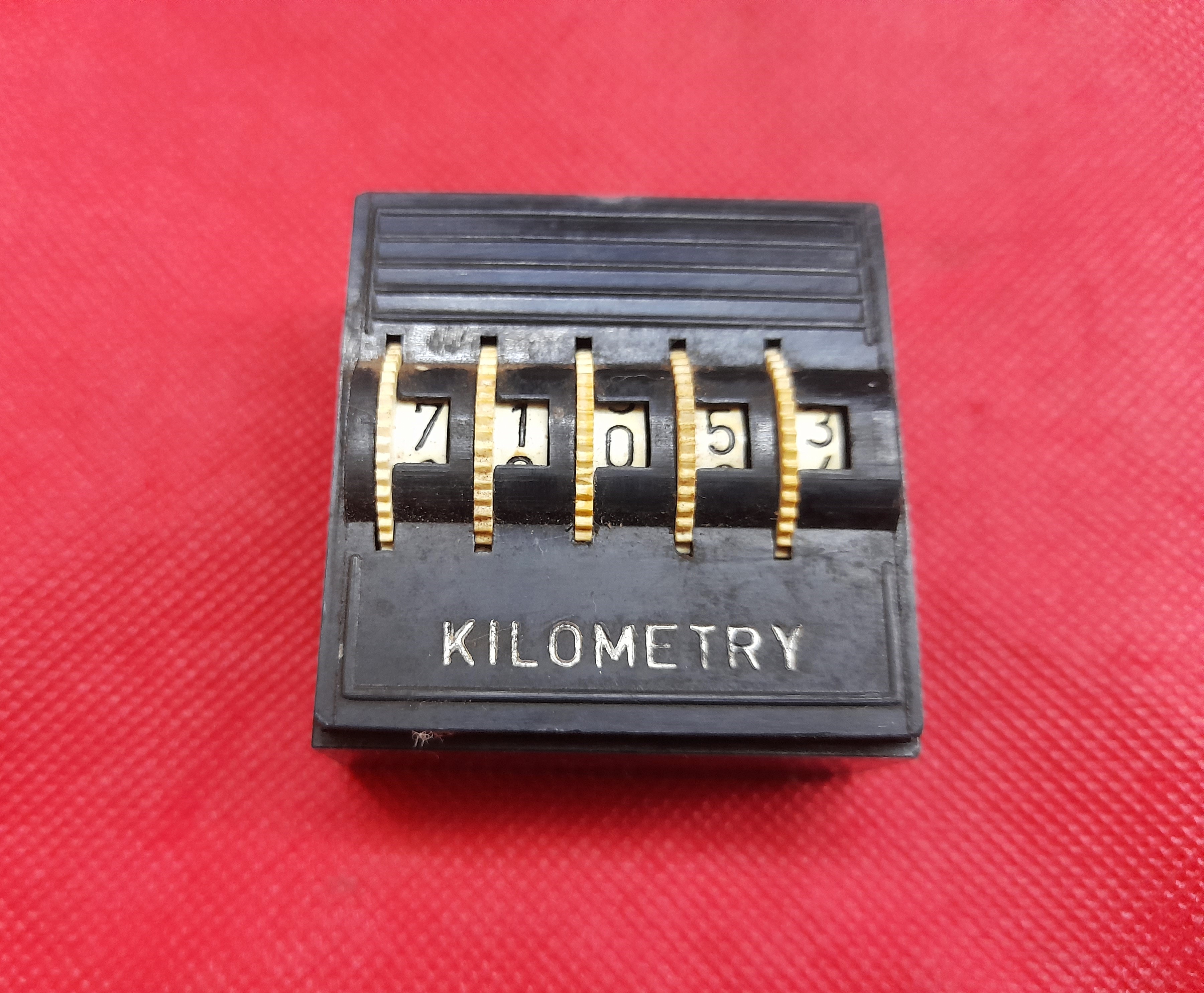 Kilometerzähler , km-Zähler , Tankkontrolle Oldtimer