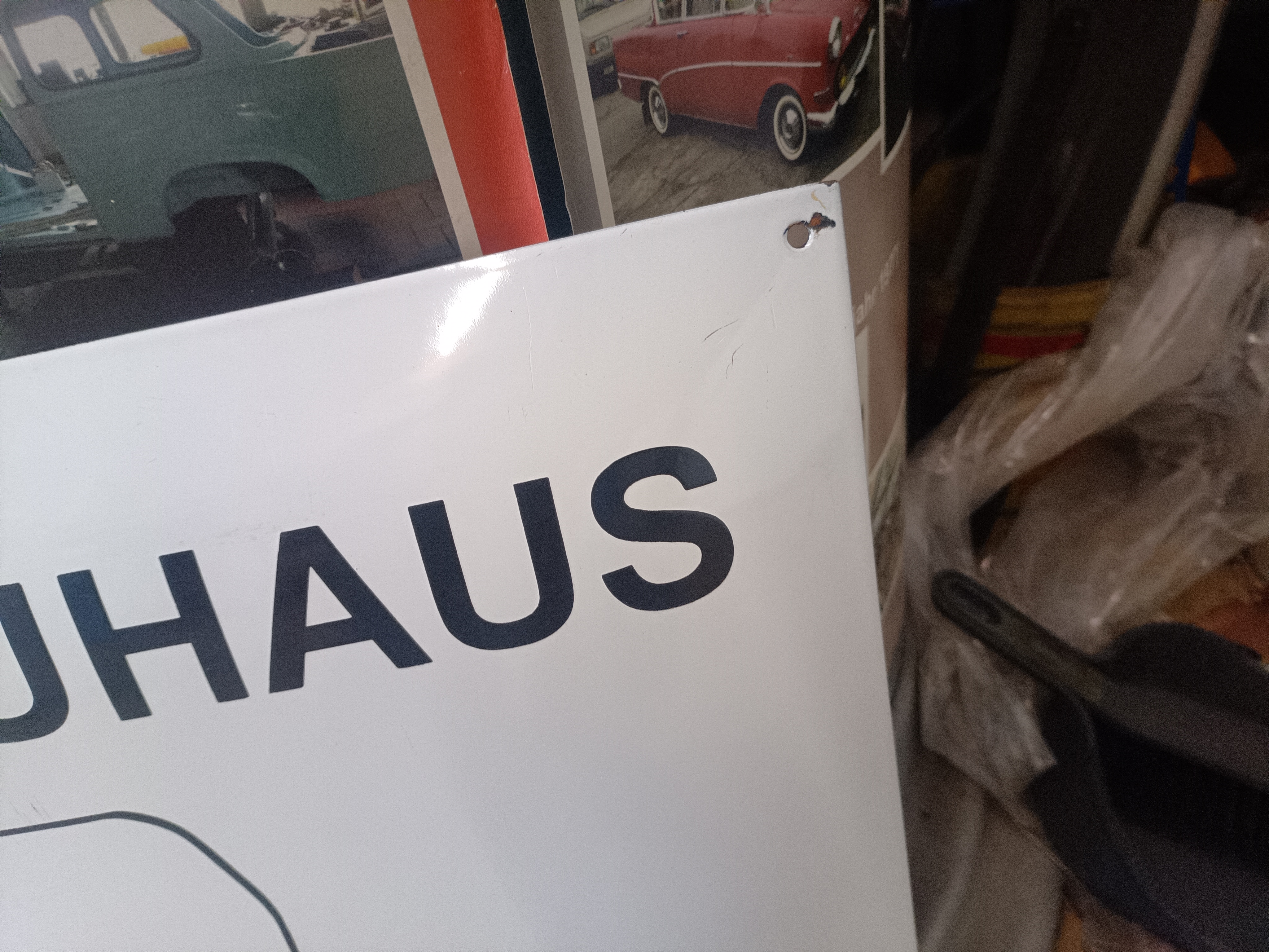 Emailleschild Blechschild Bauhaus Dessau
