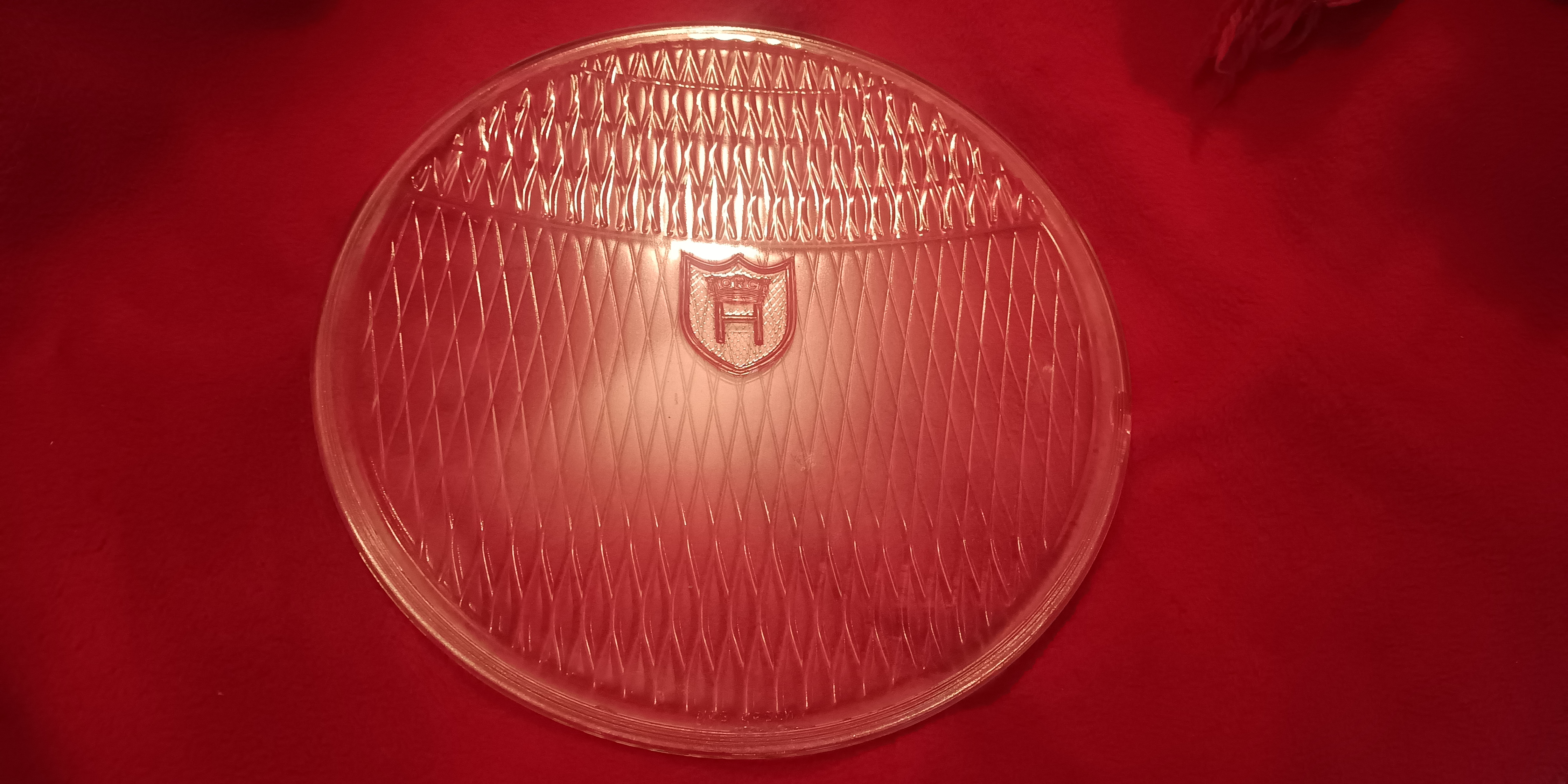 Scheinwerferglas  240mm Horch gerade