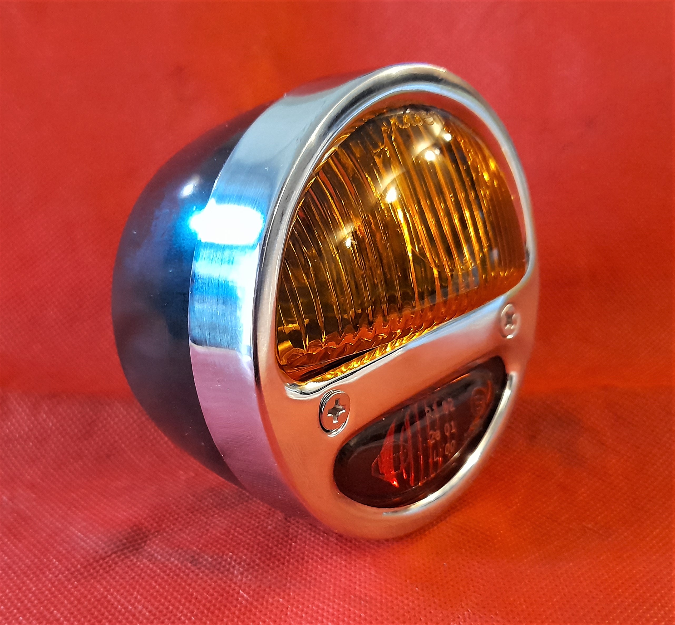 Rücklicht Rückleuchte chrom 3 Funktionen DKW IFA Vorkrieg Oldtimer Universal