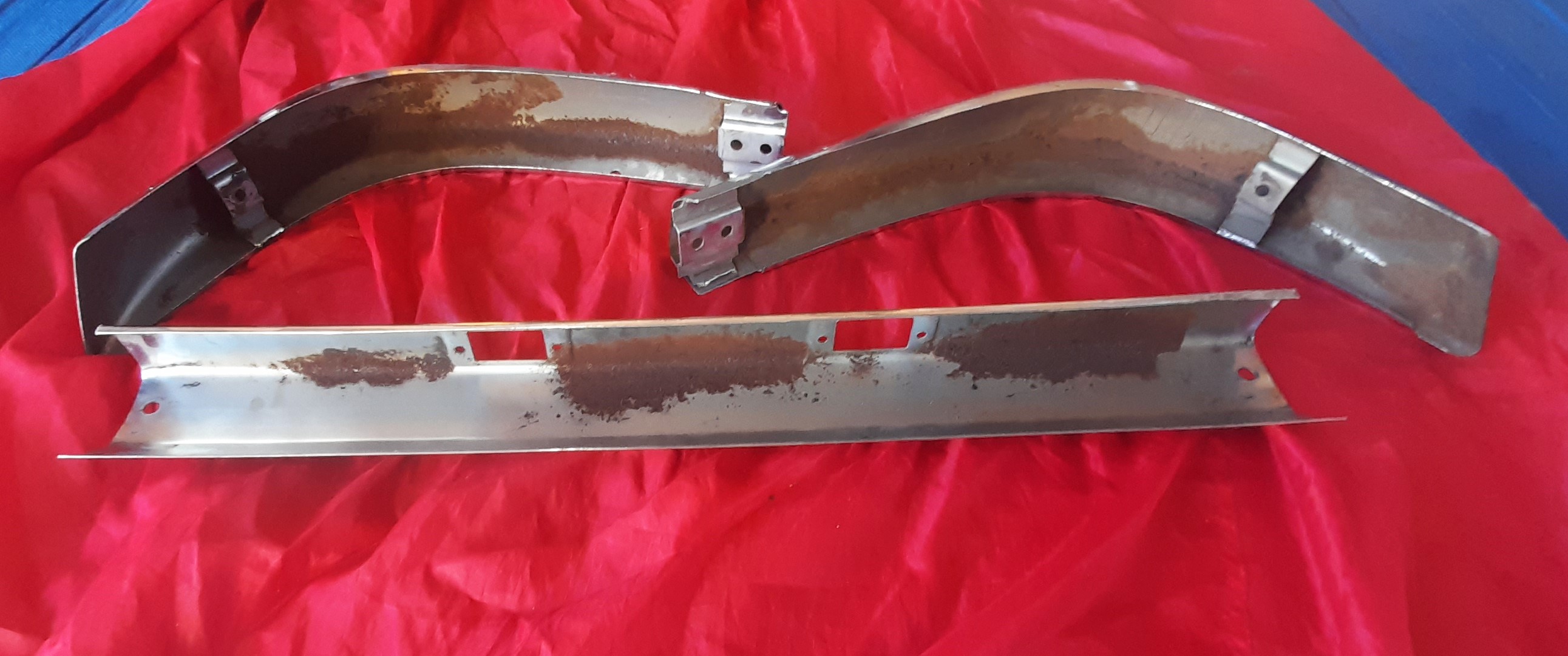 Stoßstange hinten 3 Teile Chrom Wartburg 353