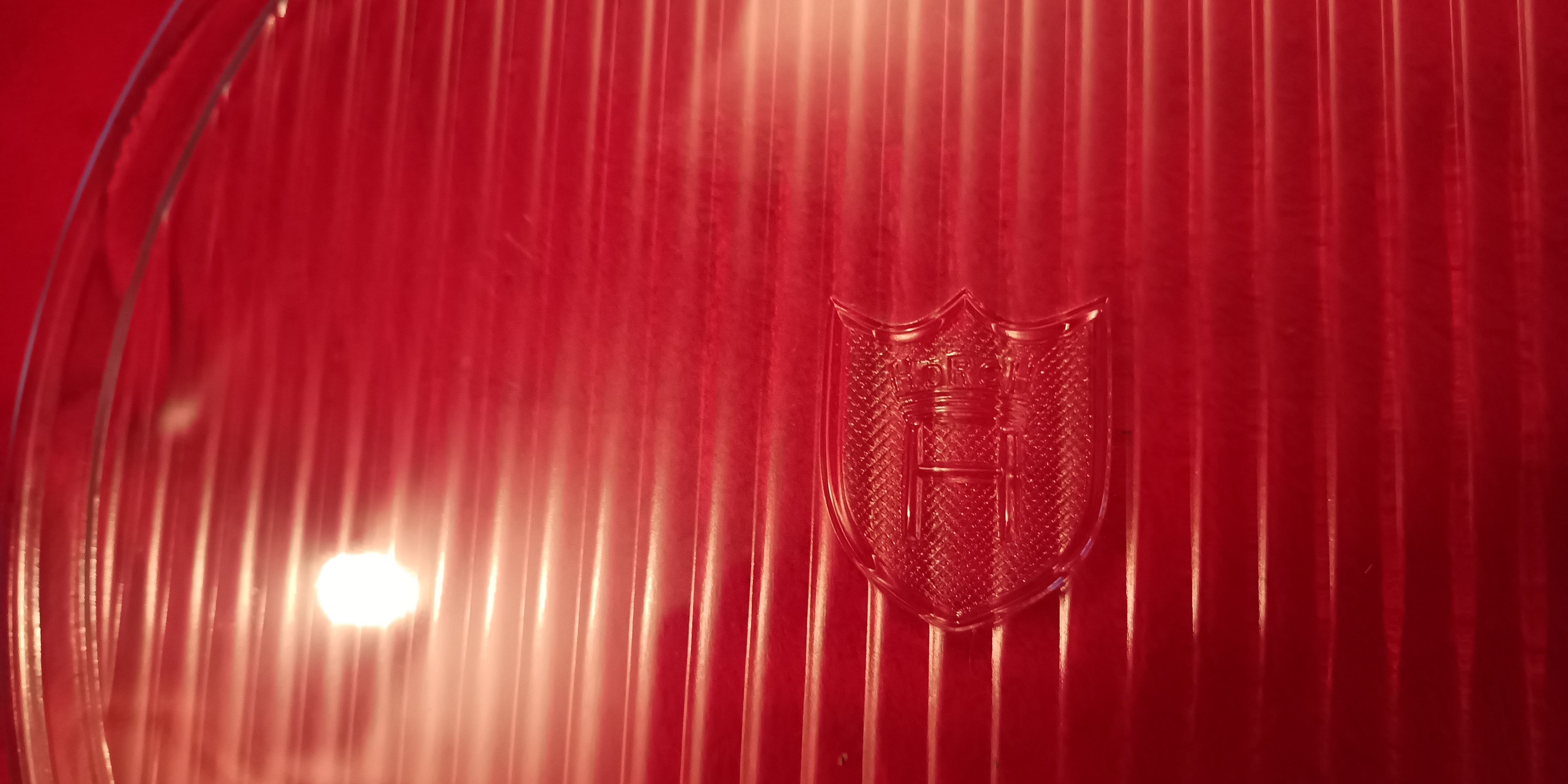 Scheinwerferglas  280mm Horch gerade