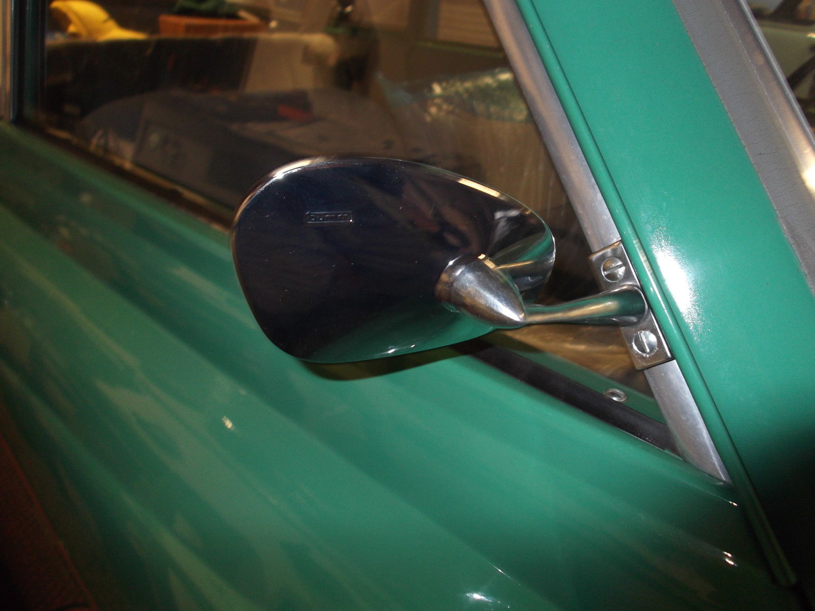 Nierenspiegel Klemmspiegel Spiegel Außenspiegel Chrom Wartburg Trabant IFA