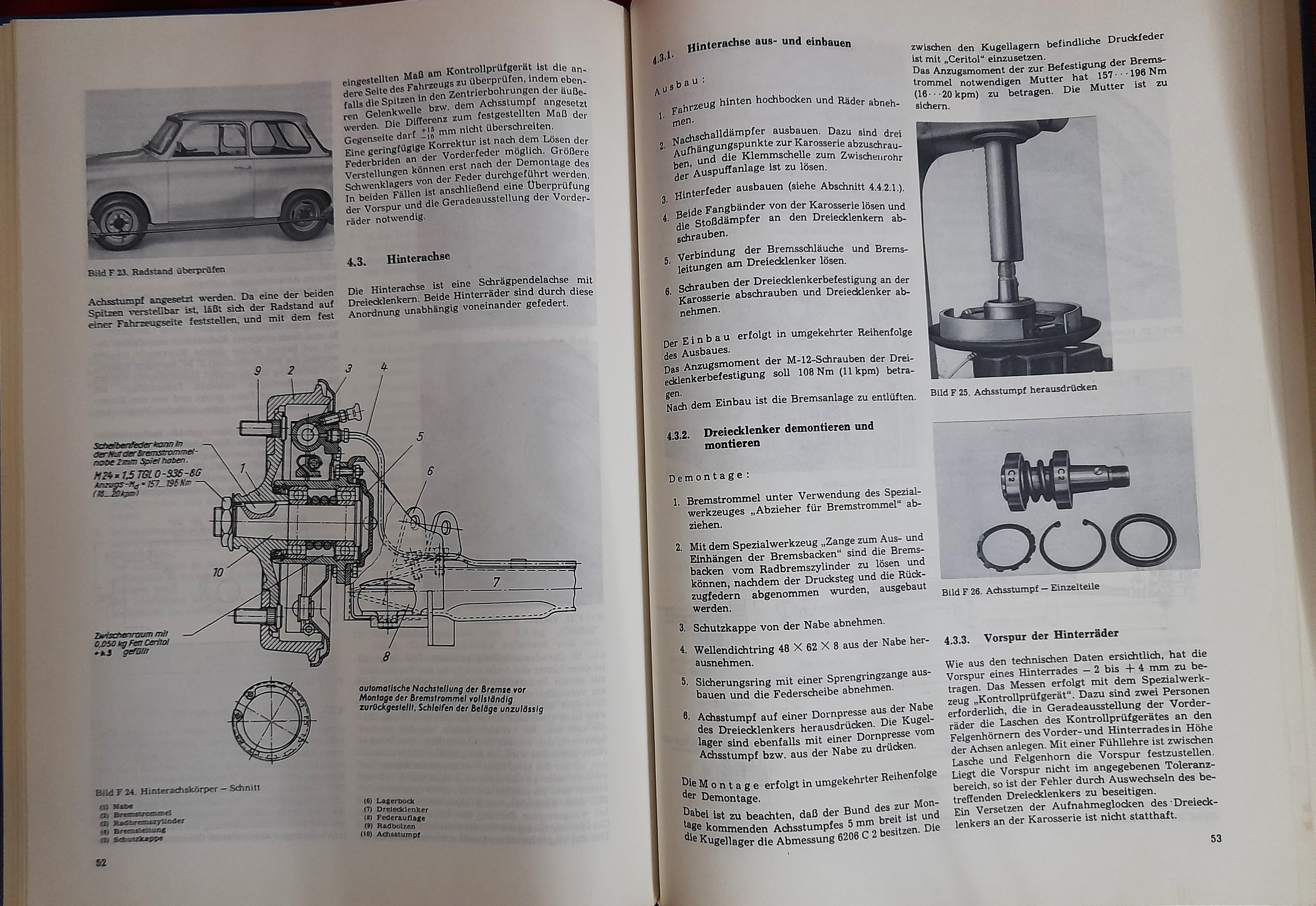 Reparaturhandbuch Trabant 601 Buch Literatur 1977