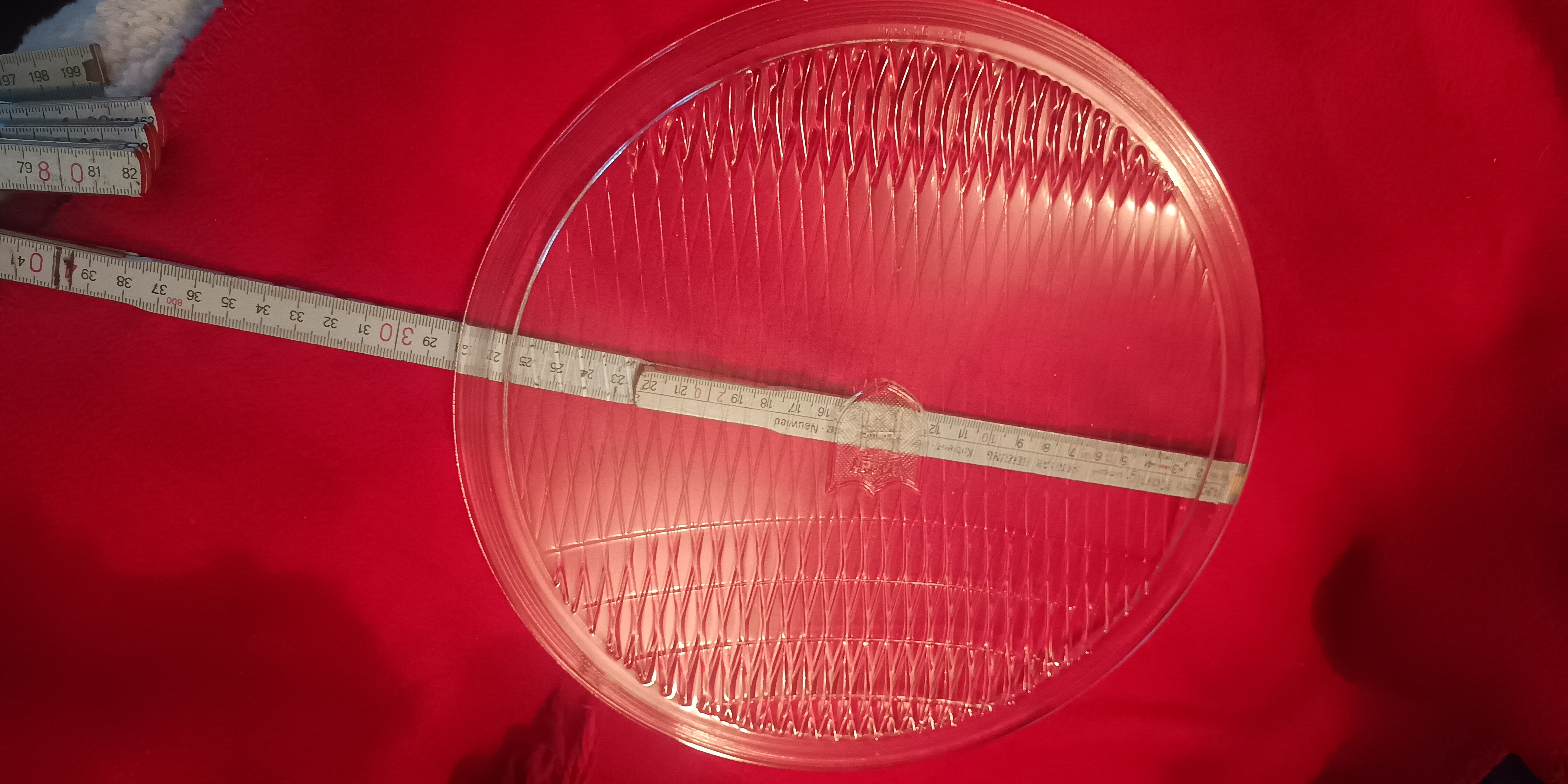 Scheinwerferglas  280mm Horch gerade