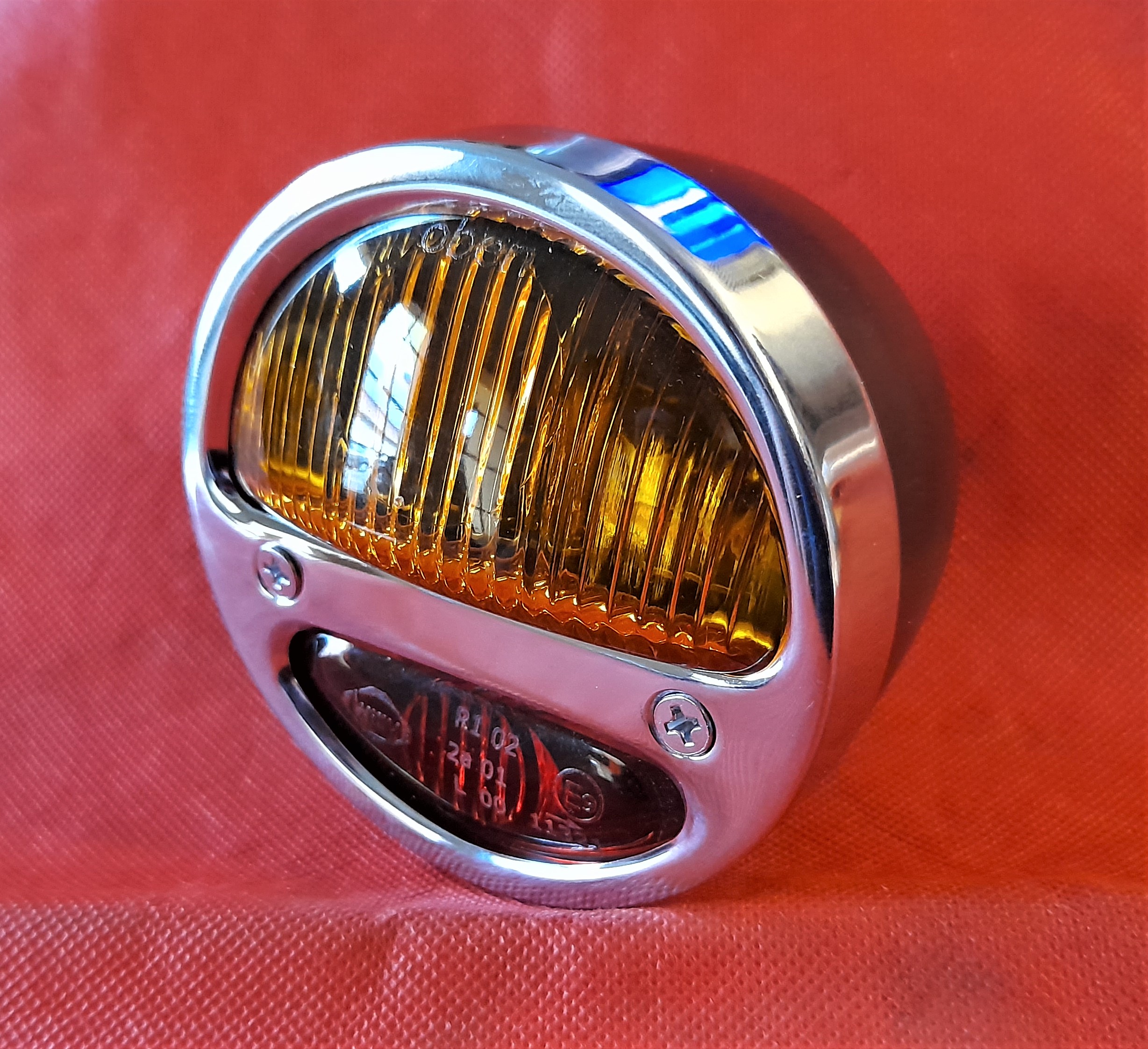 Rücklicht Rückleuchte chrom 3 Funktionen DKW IFA Vorkrieg Oldtimer Universal