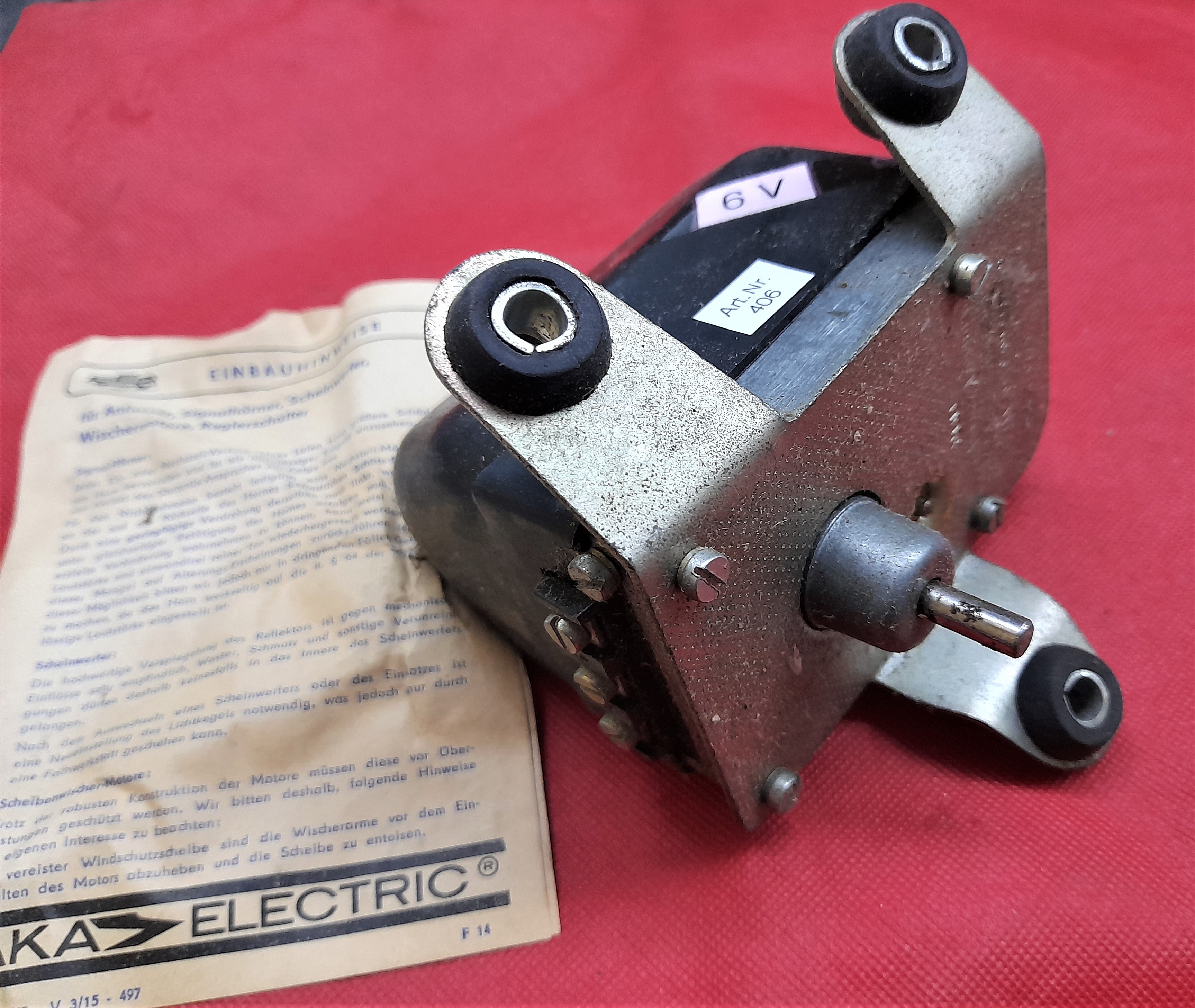 Scheibenwischermotor Wischermotor 6 V Wartburg 311 312