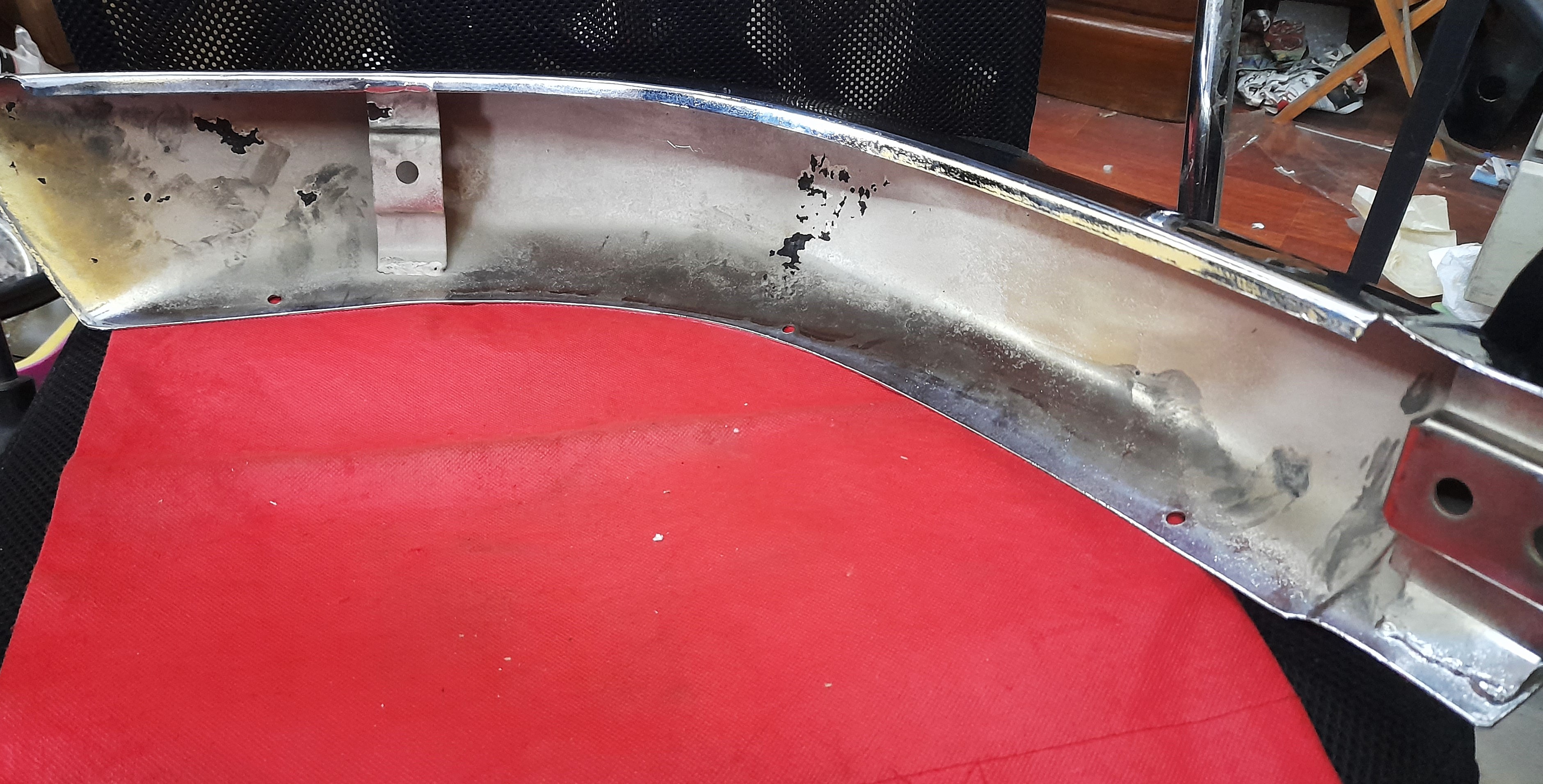 Stoßstange vorn links oder hinten rechts chrom Wartburg 353