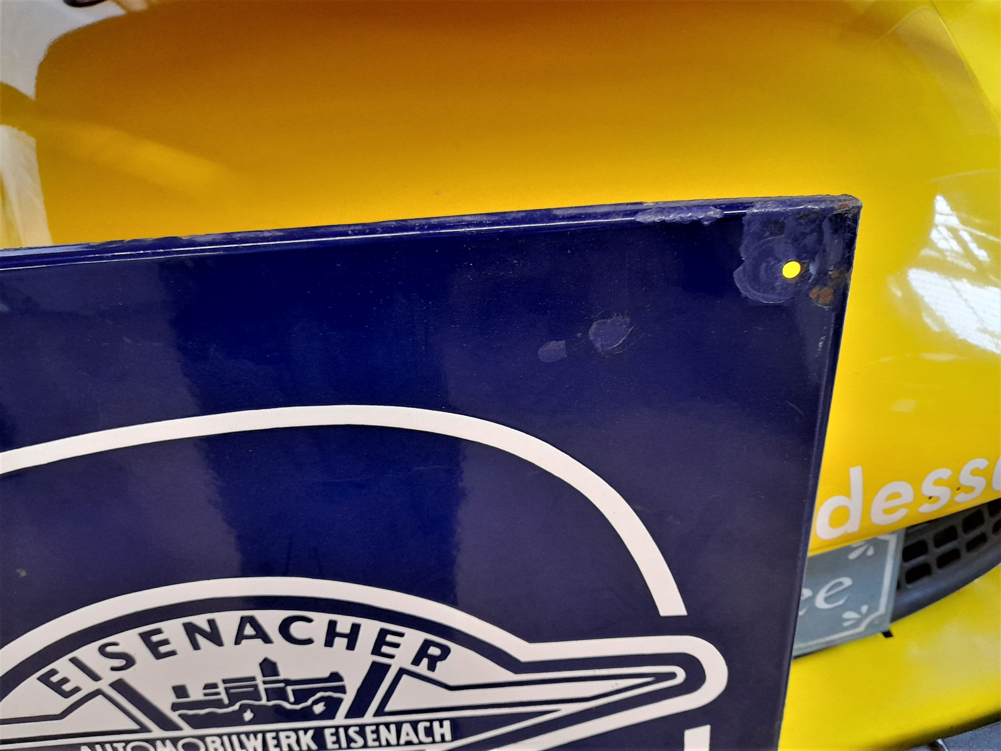 Emailleschild Wartburg