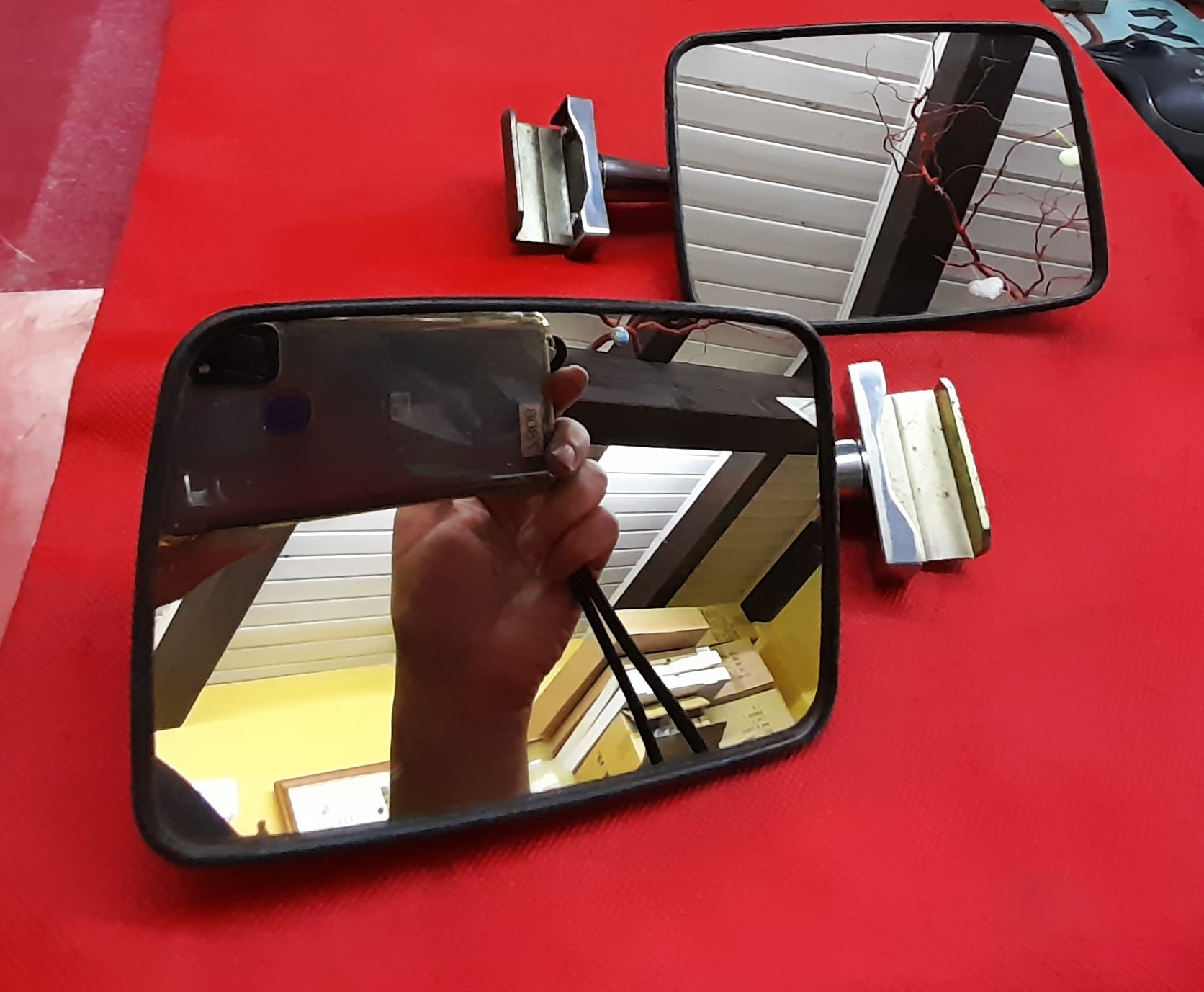 Außenspiegel Spiegel Chrom Spiegelpaar Wartburg Trabant