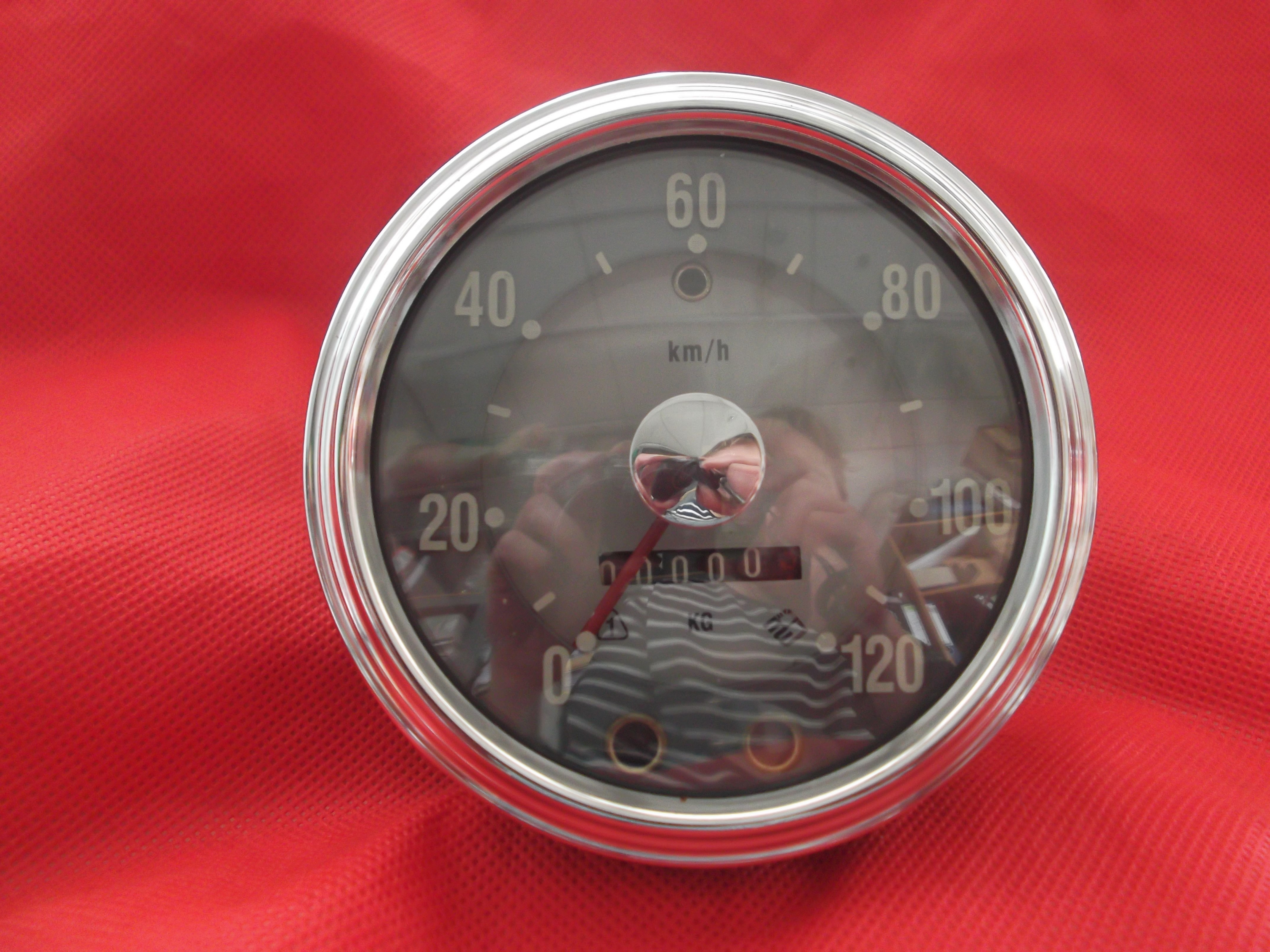 Tachometer 120 km/h Silberpunkt