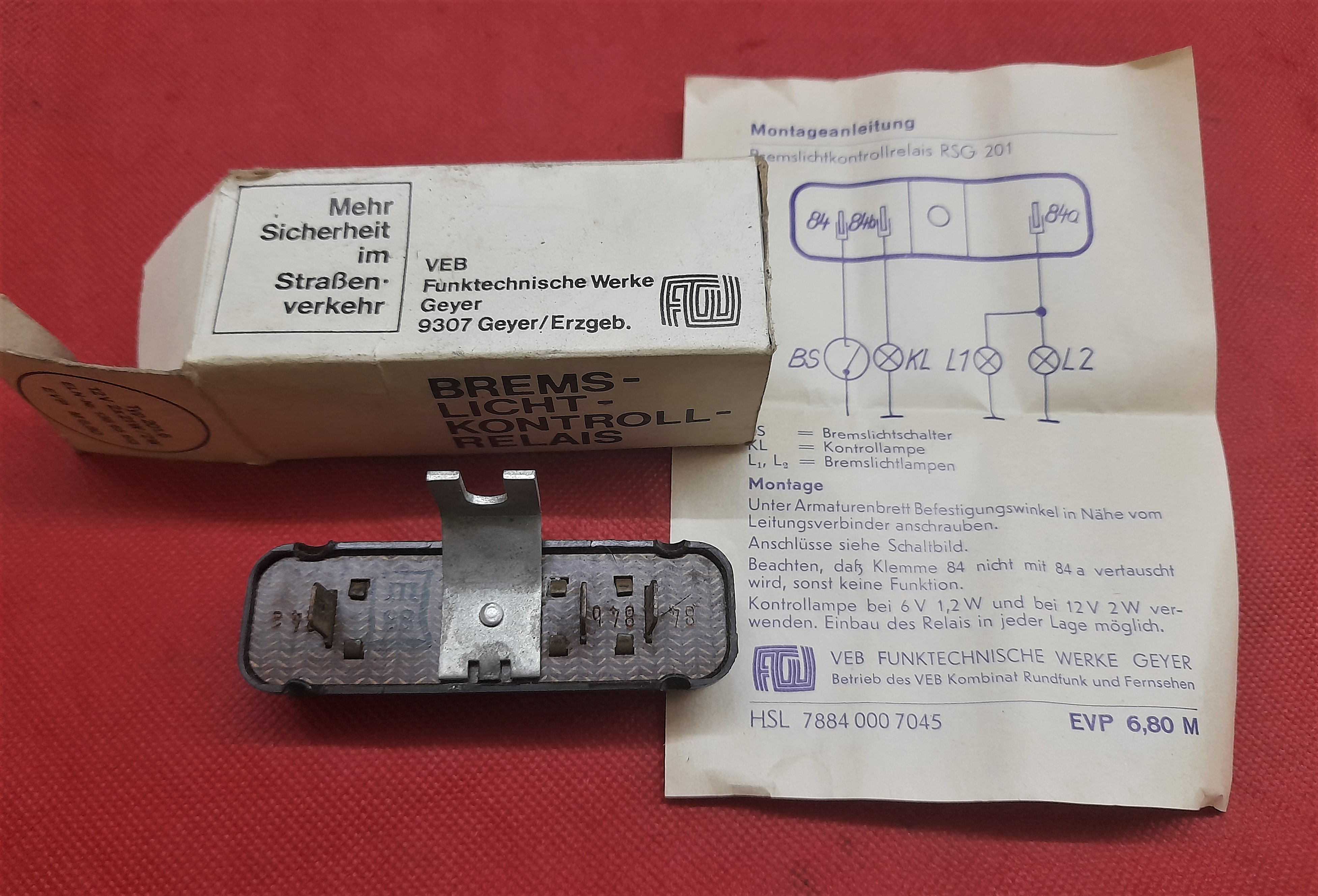 Bremslicht Kontroll Relais 12V 2x21W / 2W