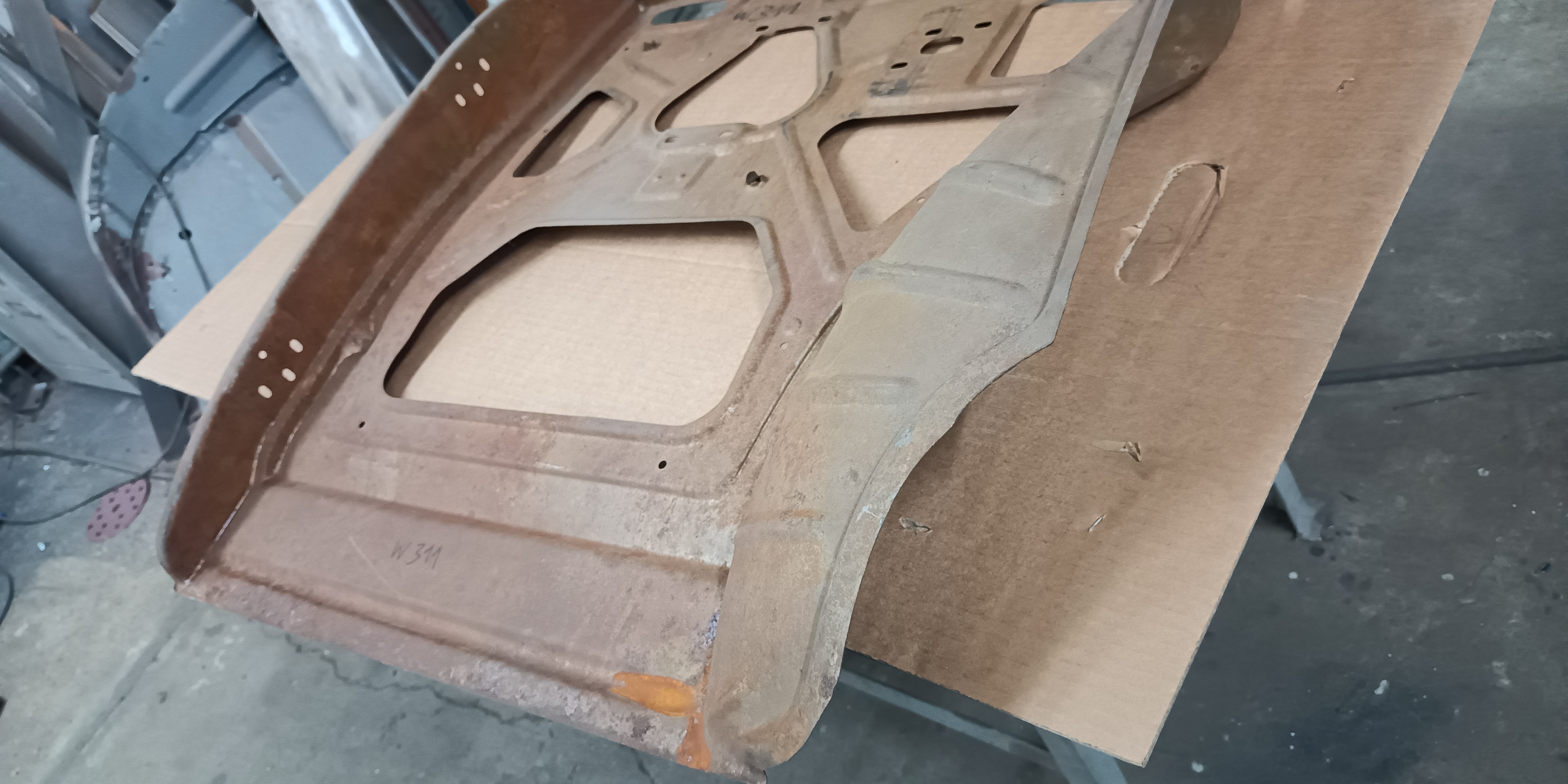 Blech Reparaturblech für Tür hinten links Wartburg 311 312
