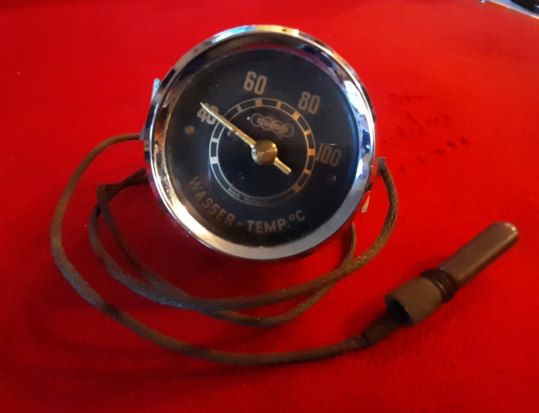 Temperaturanzeige Fernthermometer Instrument Autounion Audi DKW