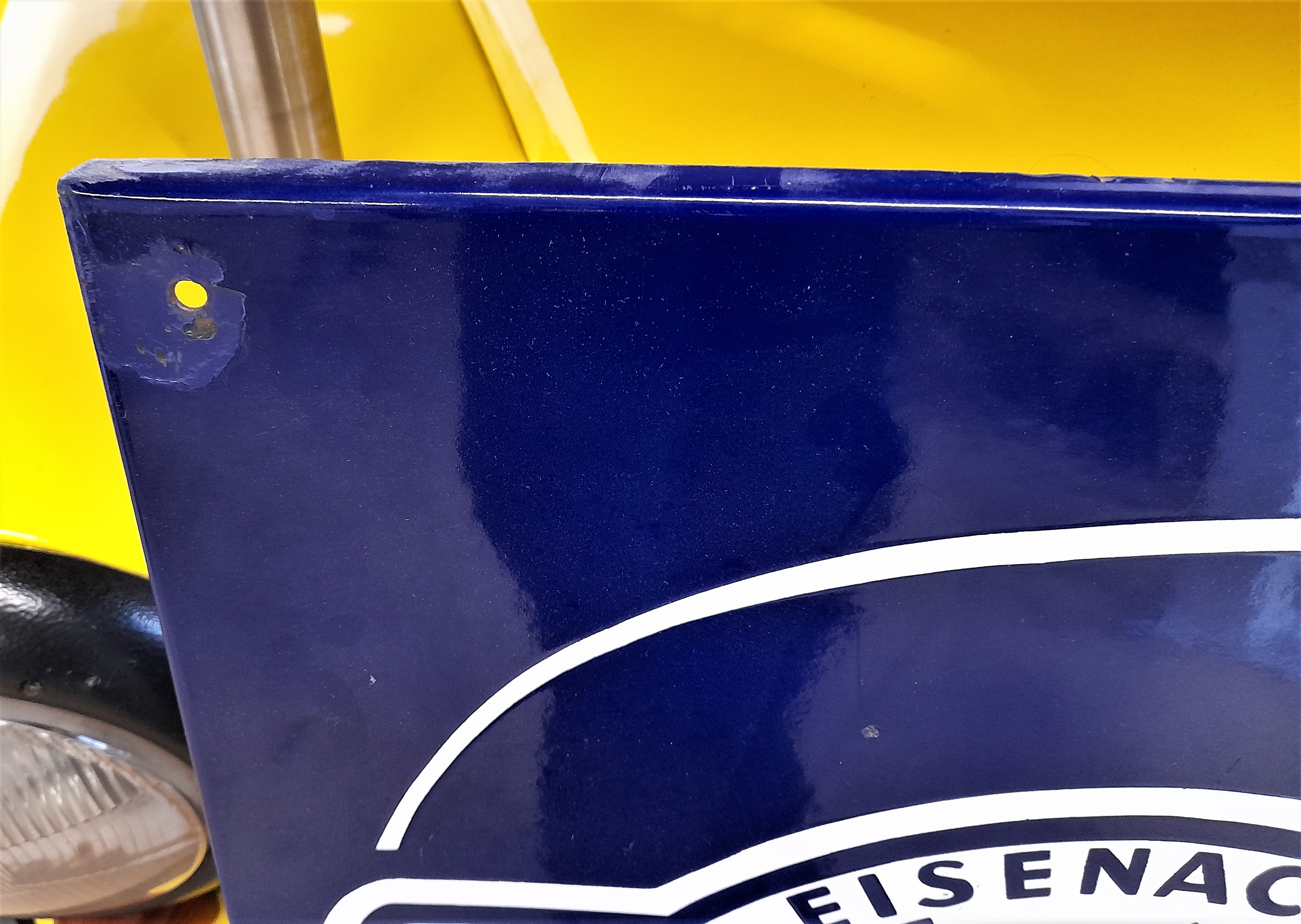 Emailleschild Wartburg