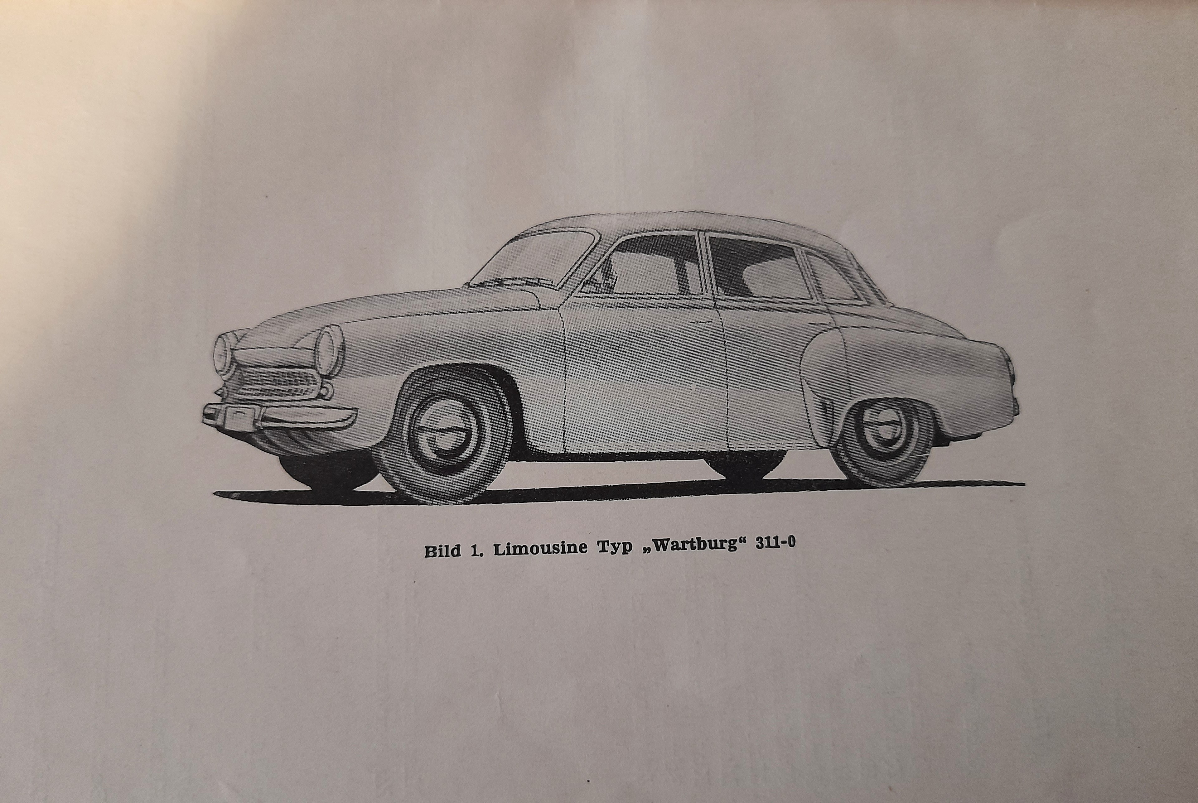 Betriebsanleitung Wartburg 311 1000 1964 Literatur Buch