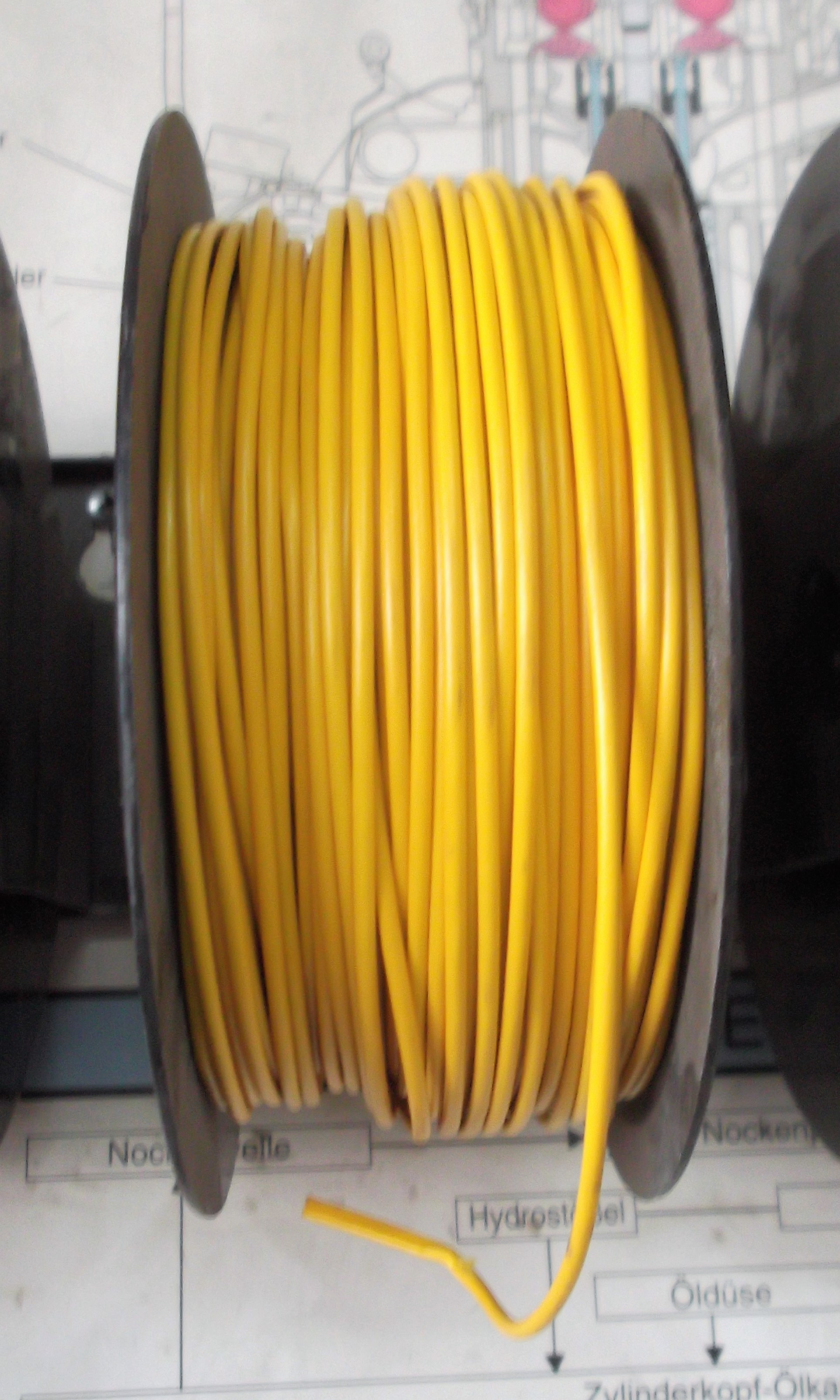 2,00€/m Kabel , Fahrzeugleitung gelb