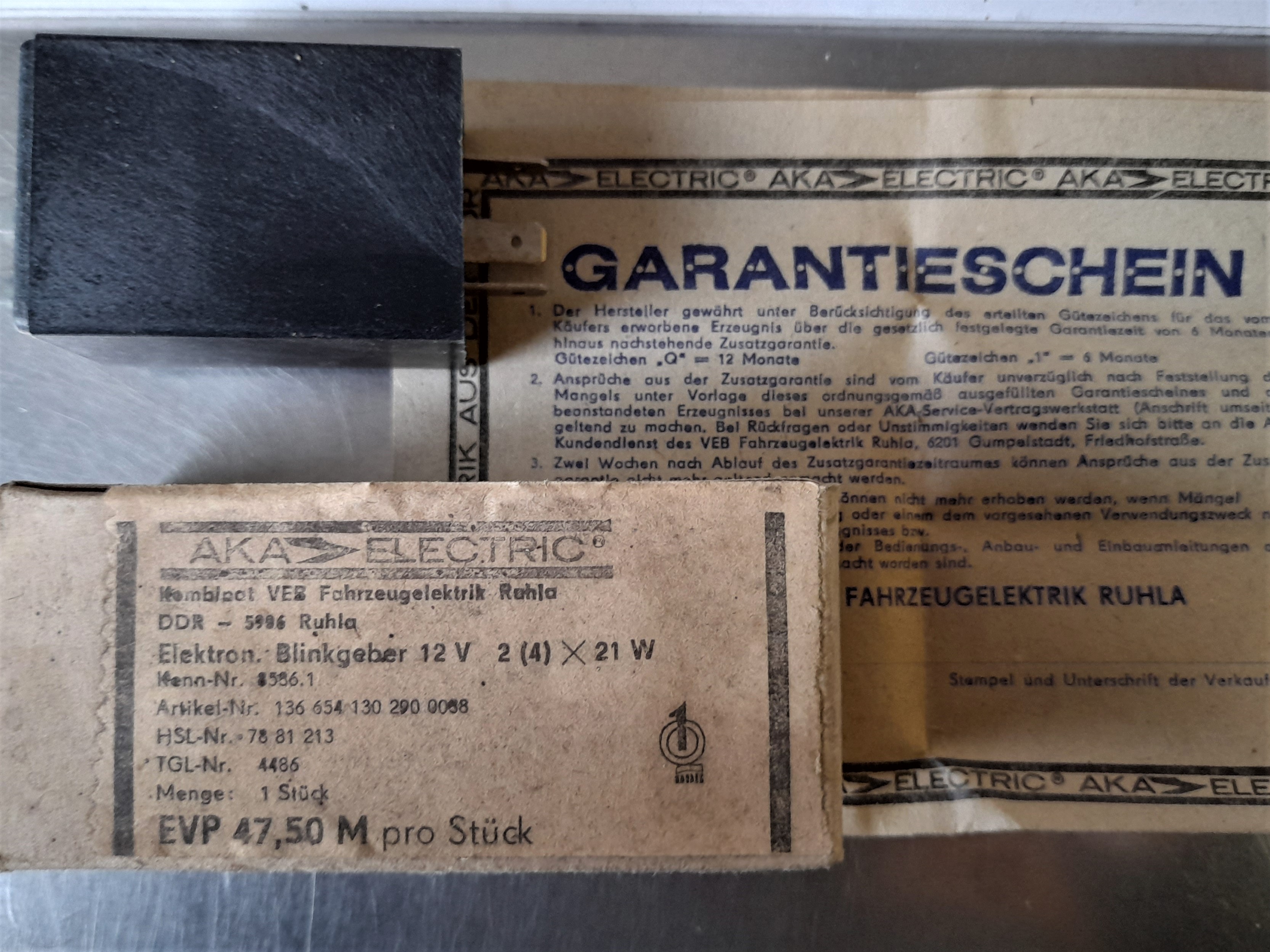 Blinkgeber 12V 2x21W Oldtimer Wartburg Trabant IFA Barkas Robur