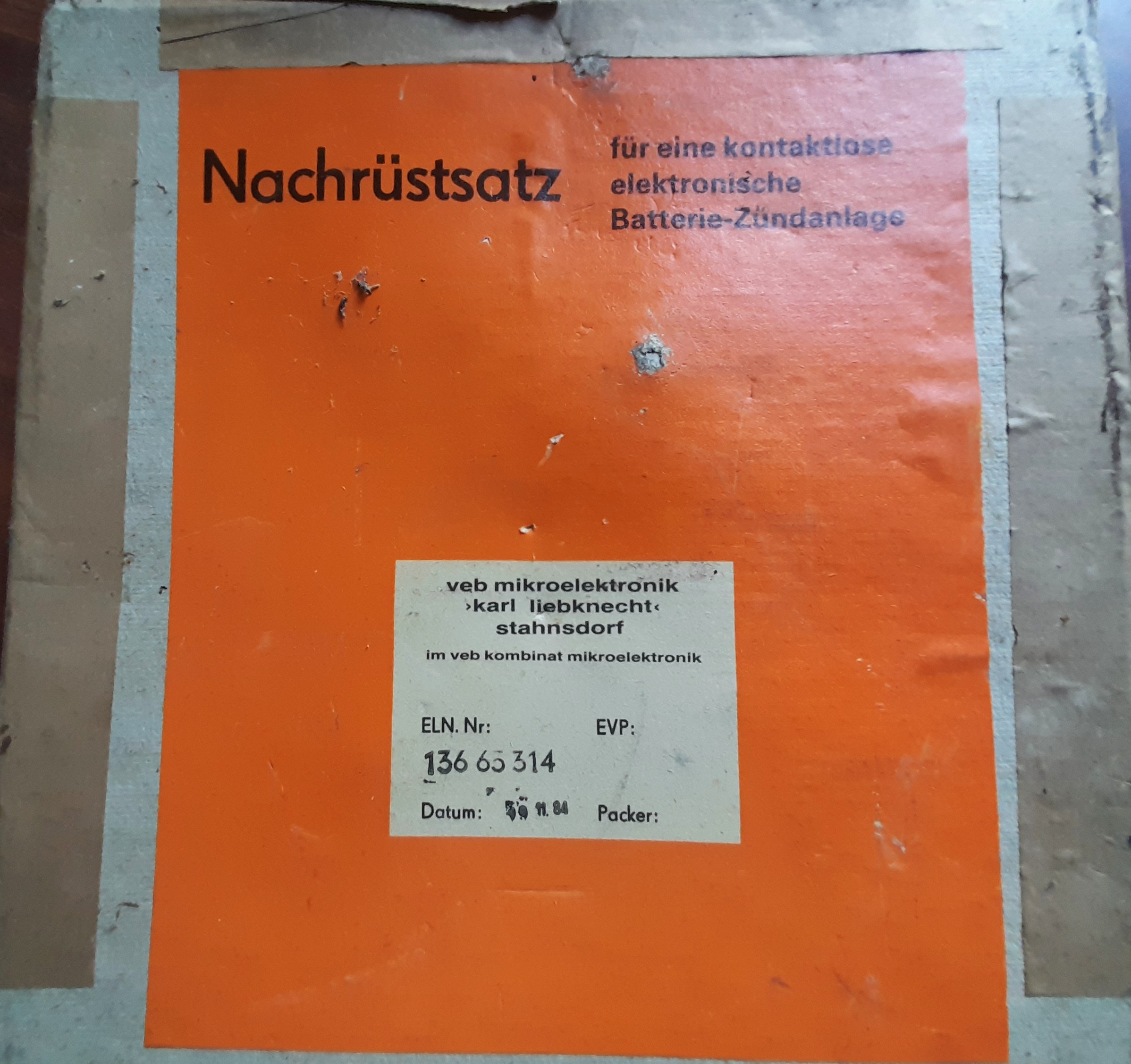 Zündung Nachrüstsatz kontaktlose elektronische Zündanlage Wartburg 353 Barkas B1000