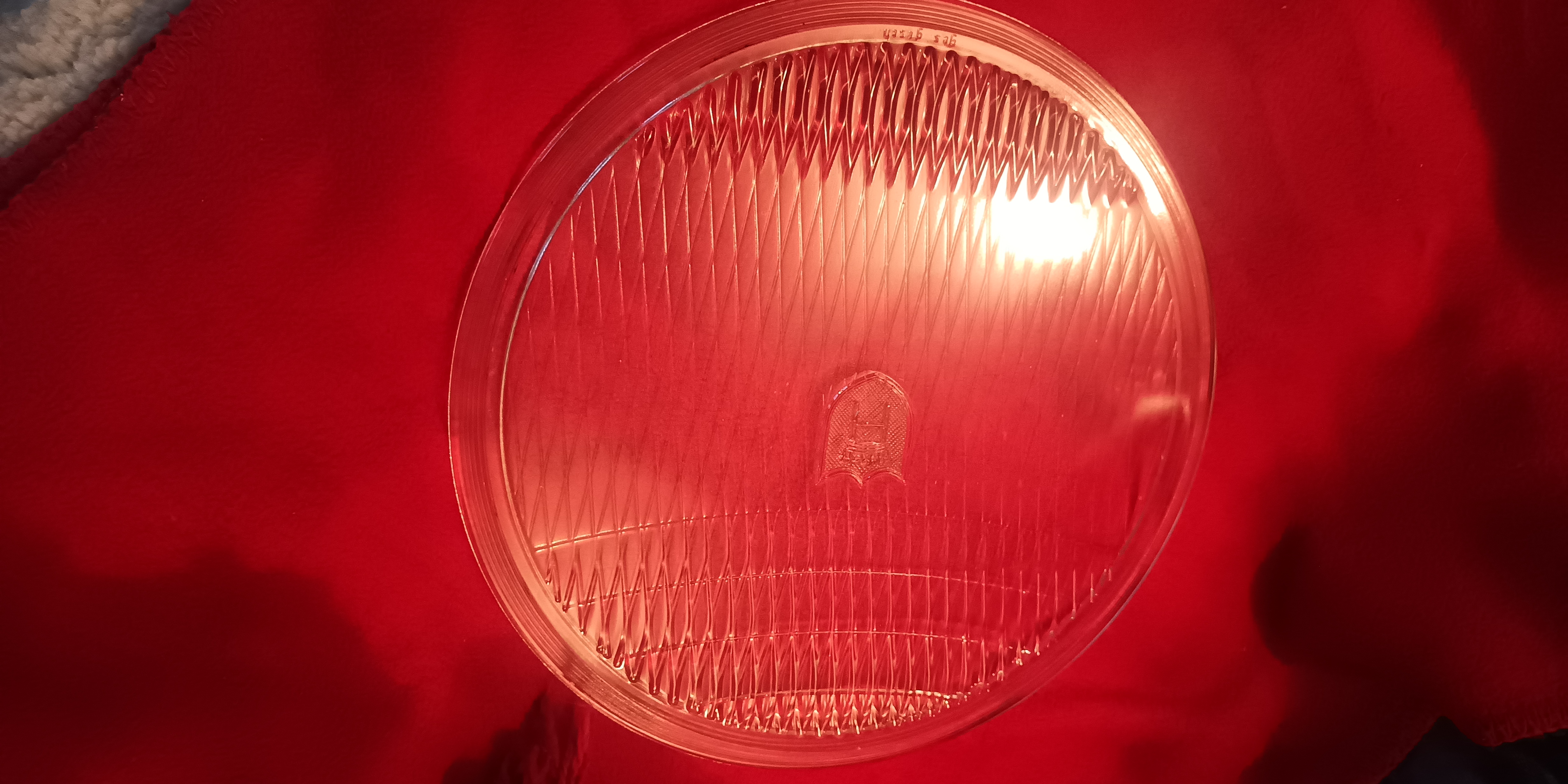 Scheinwerferglas  280mm Horch gerade