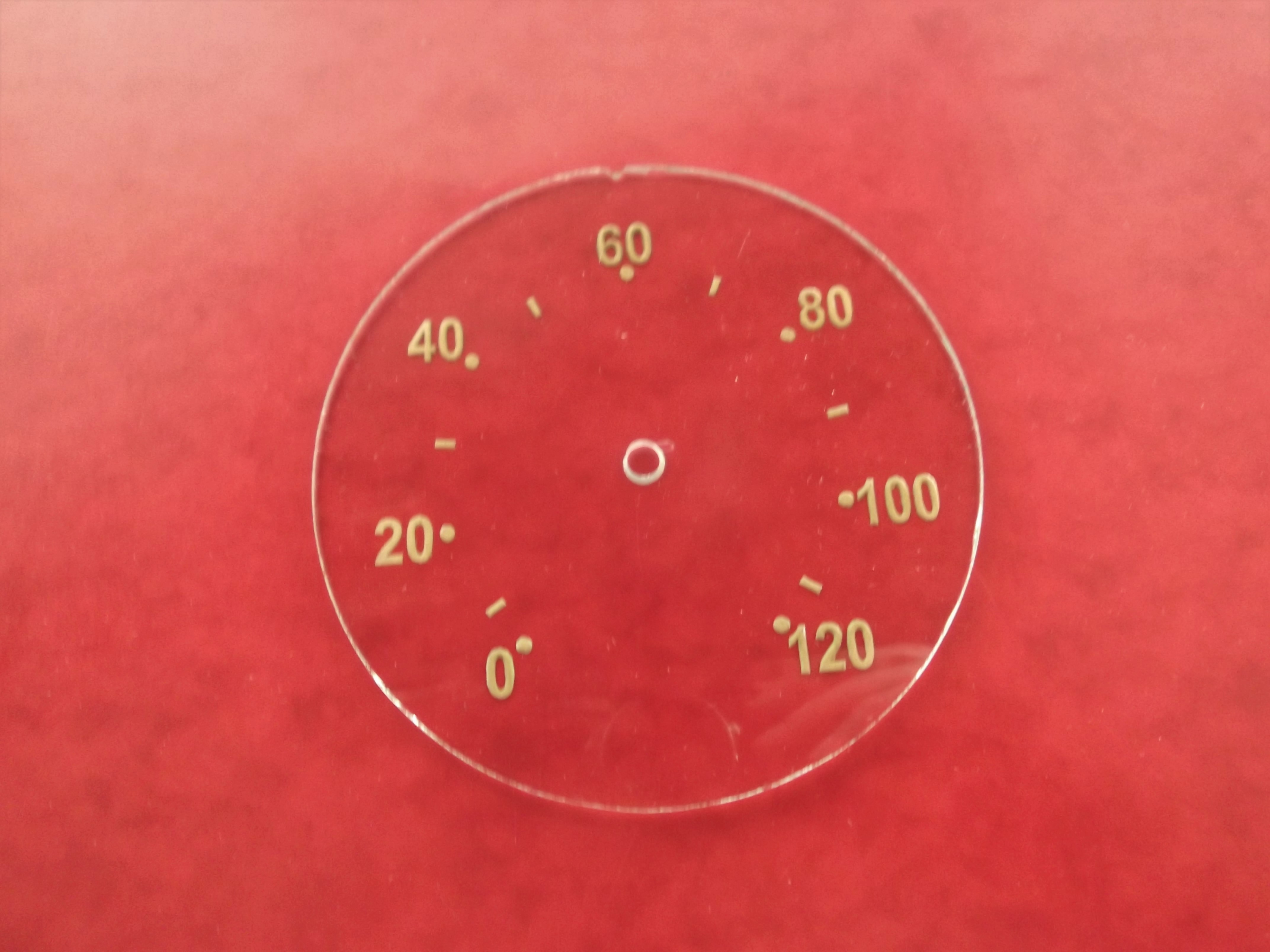 Tachoscheibe Goldpunkt 120 km/h Trabant AWZ P70