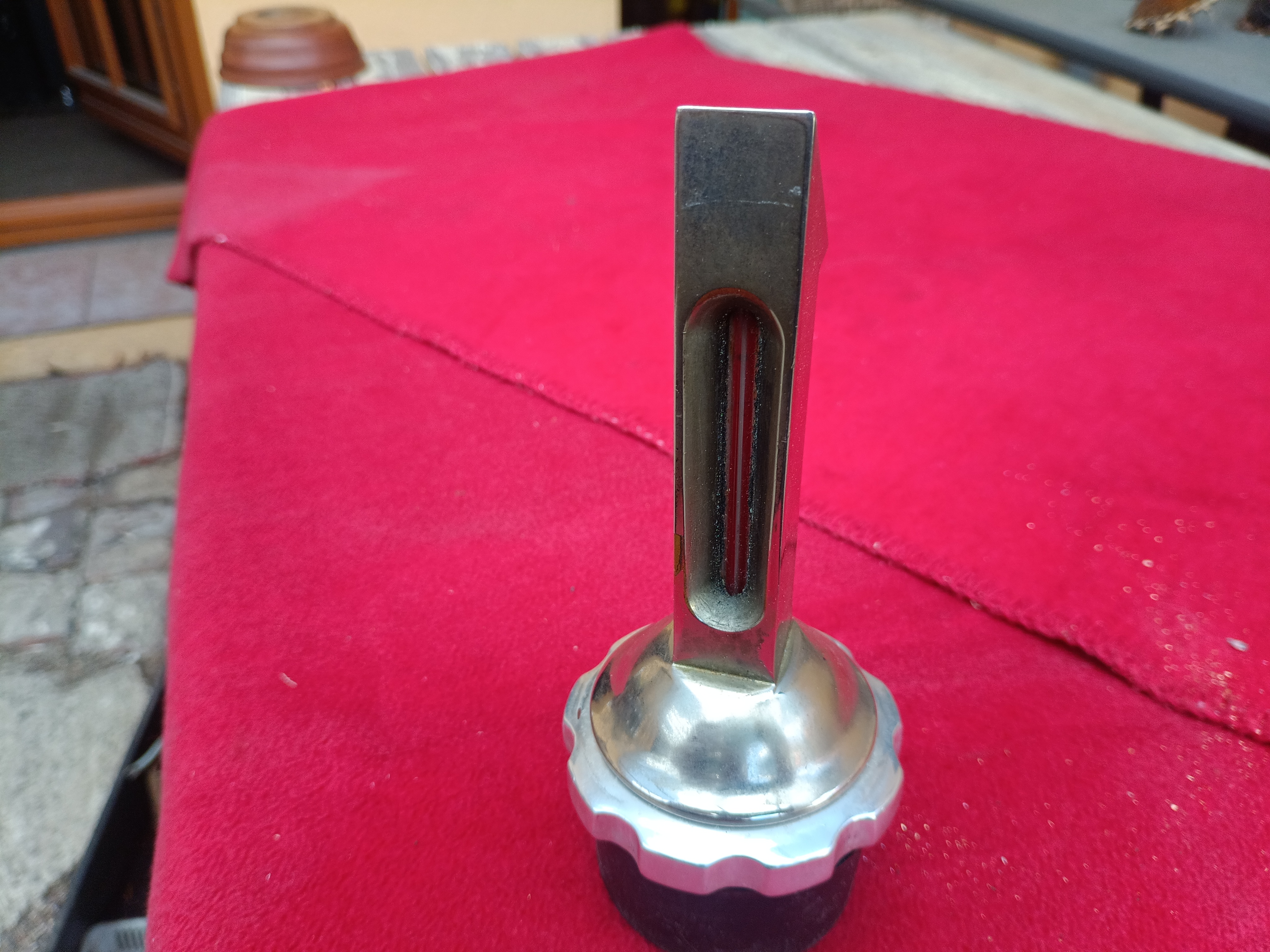 Audi 1 Kühlerfigur Emblem mit Kühlerdeckel und Temperaturanzeige Audi Vorkrieg