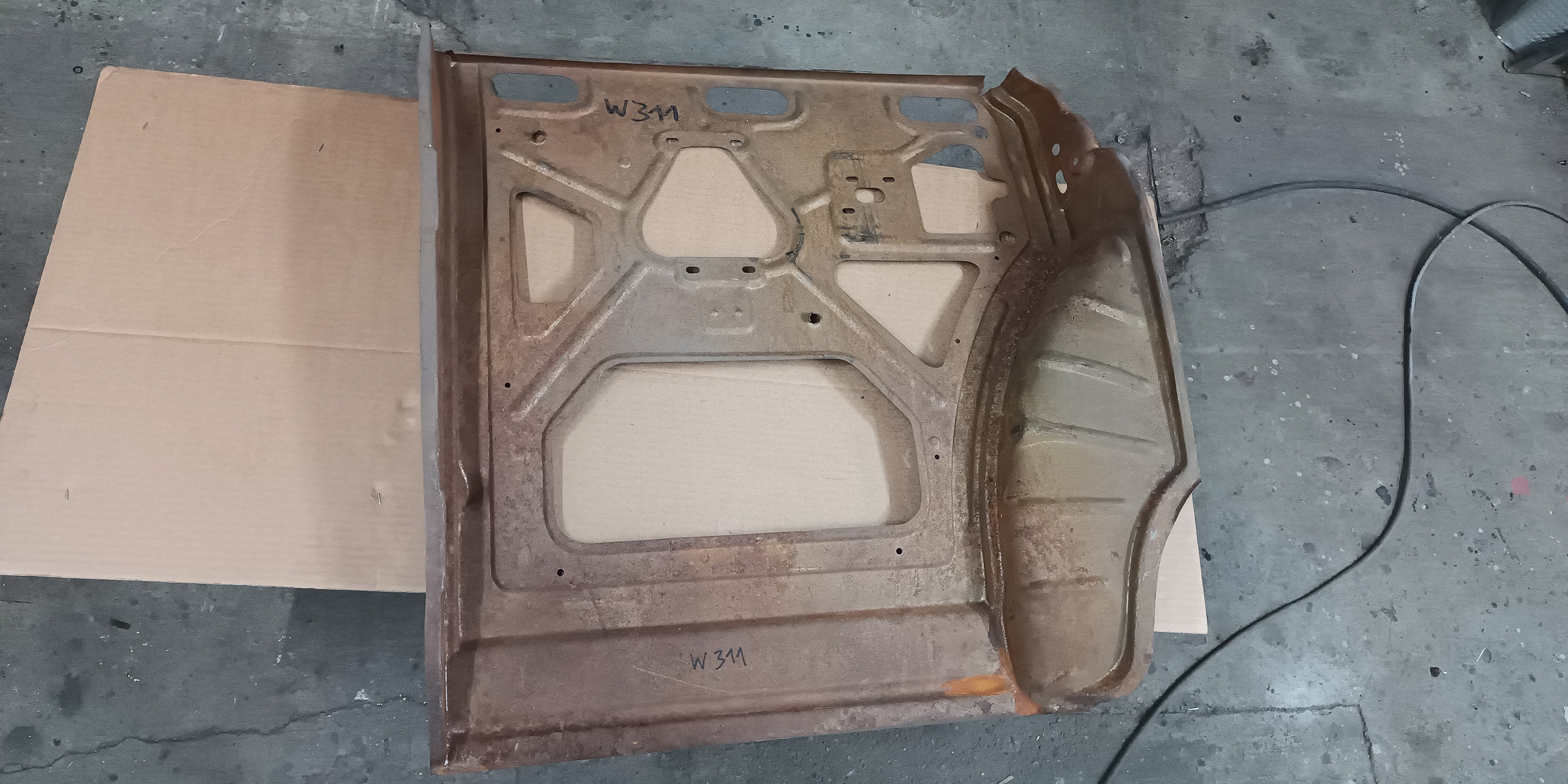Blech Reparaturblech für Tür hinten links Wartburg 311 312