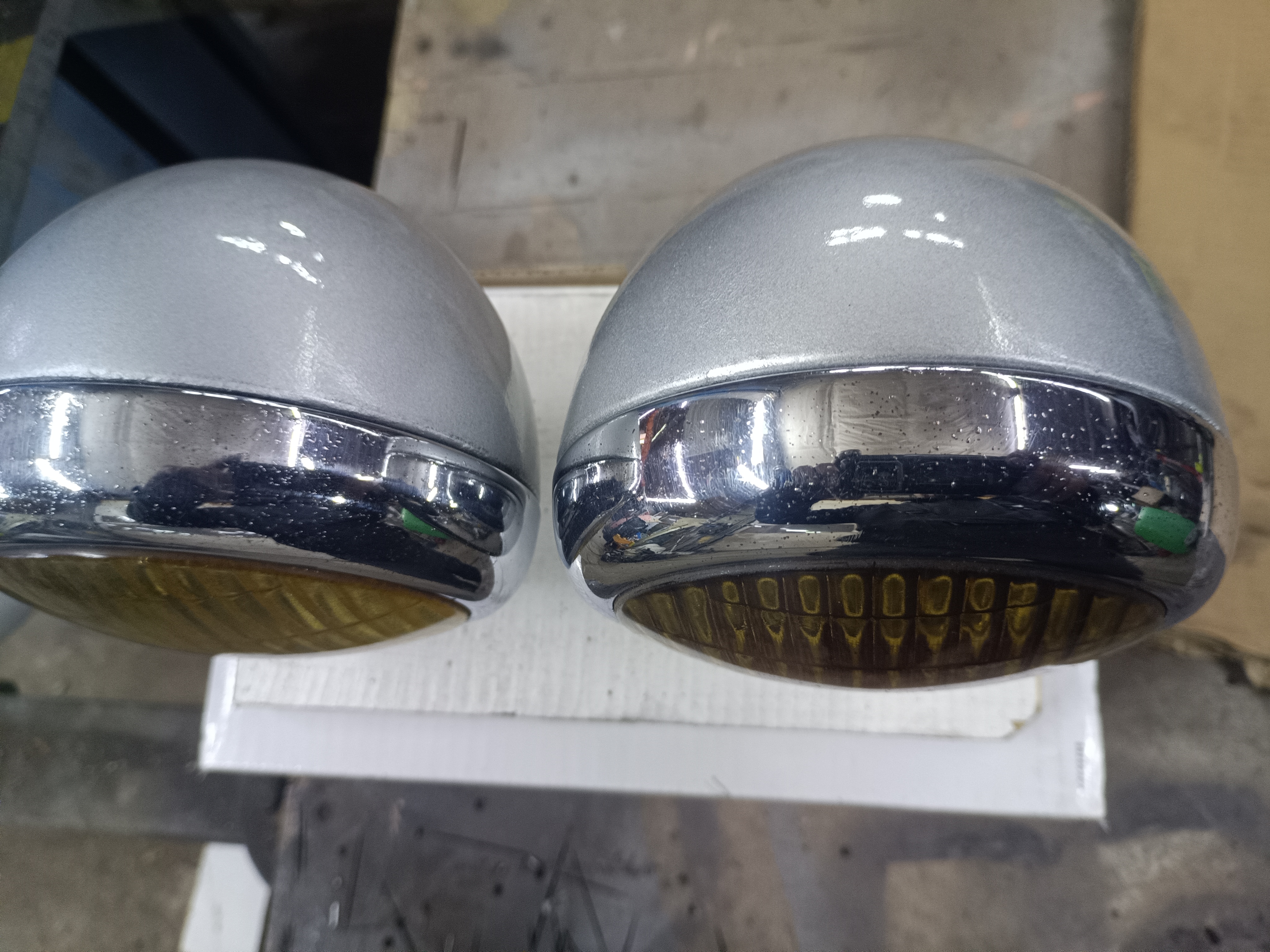 Nebelscheinwerfer Gelb Wartburg DKW IFA Trabant Barkas Robur  EMW BMW