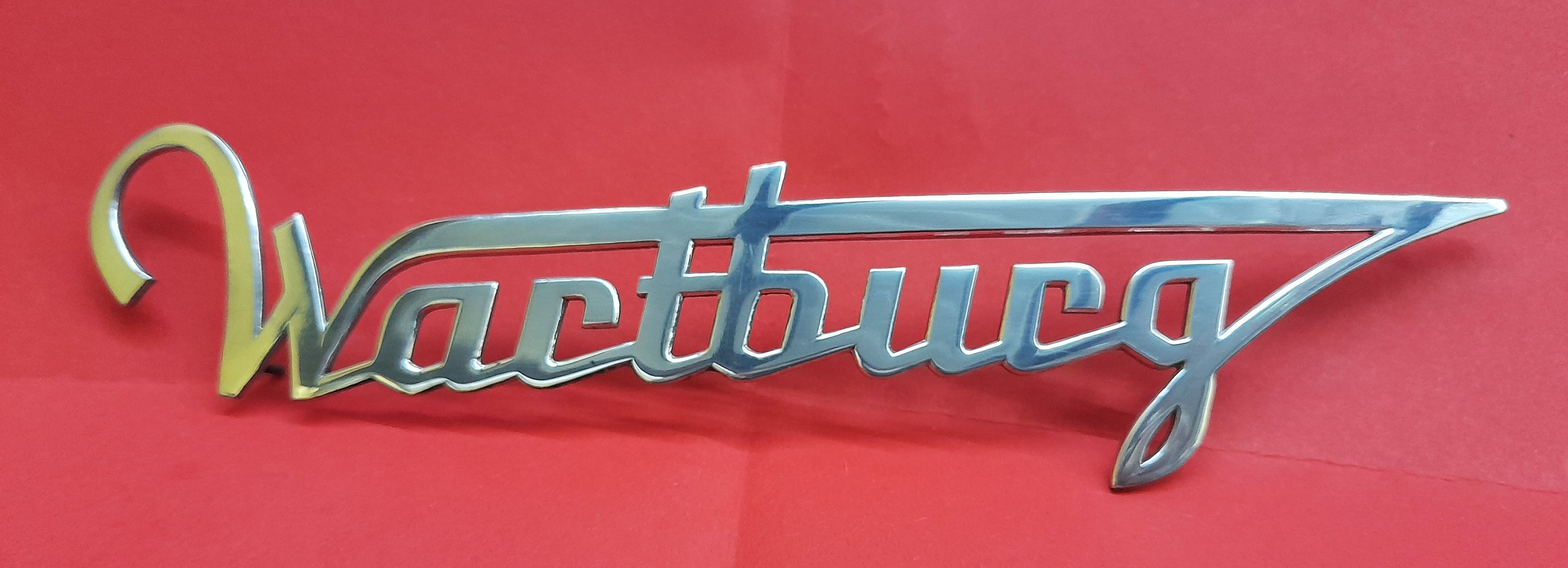 Schriftzug Emblem Wartburg 353 ALU