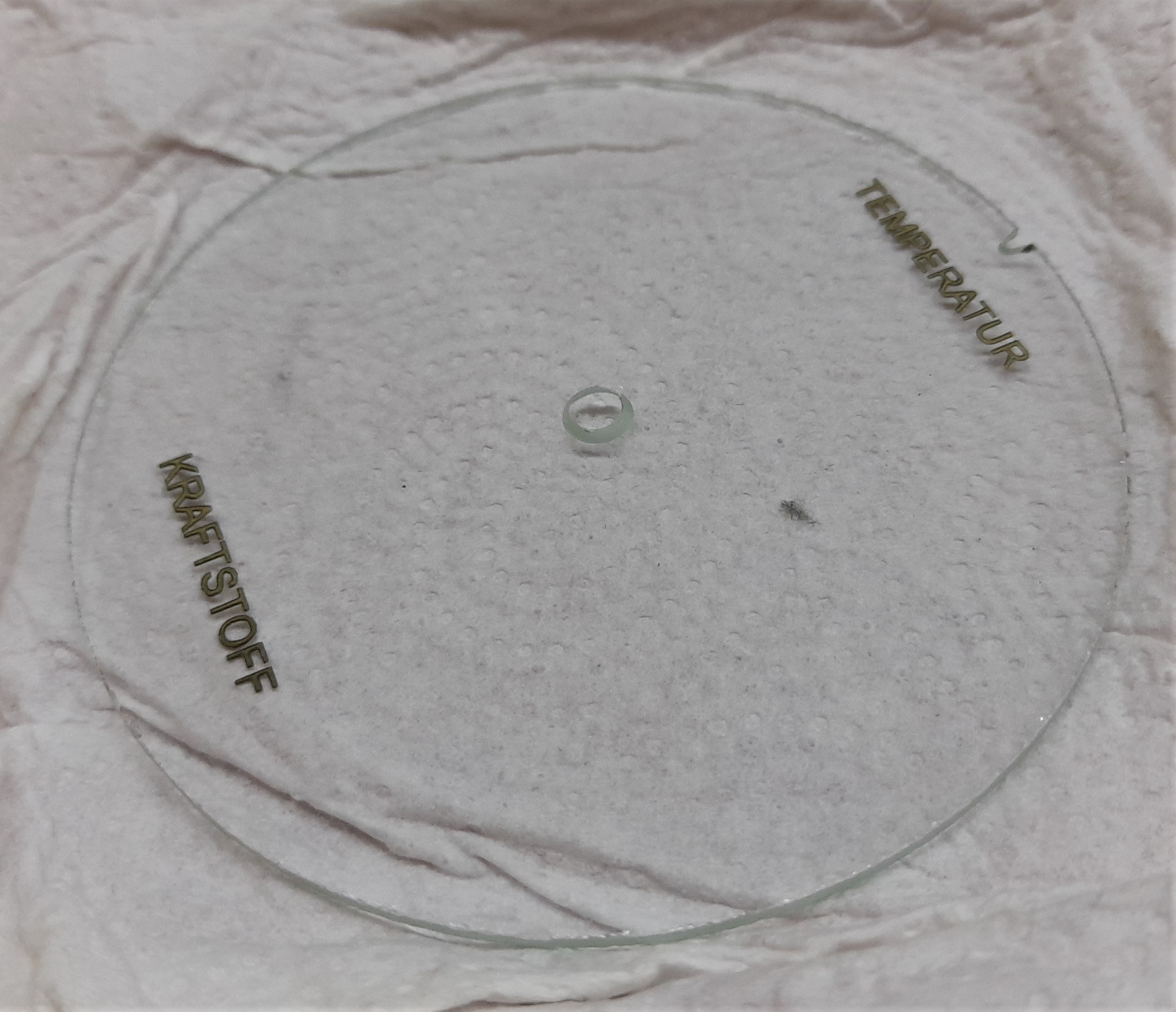 Scheibe Kombiinstrument Goldpunkt Wartburg 311 313