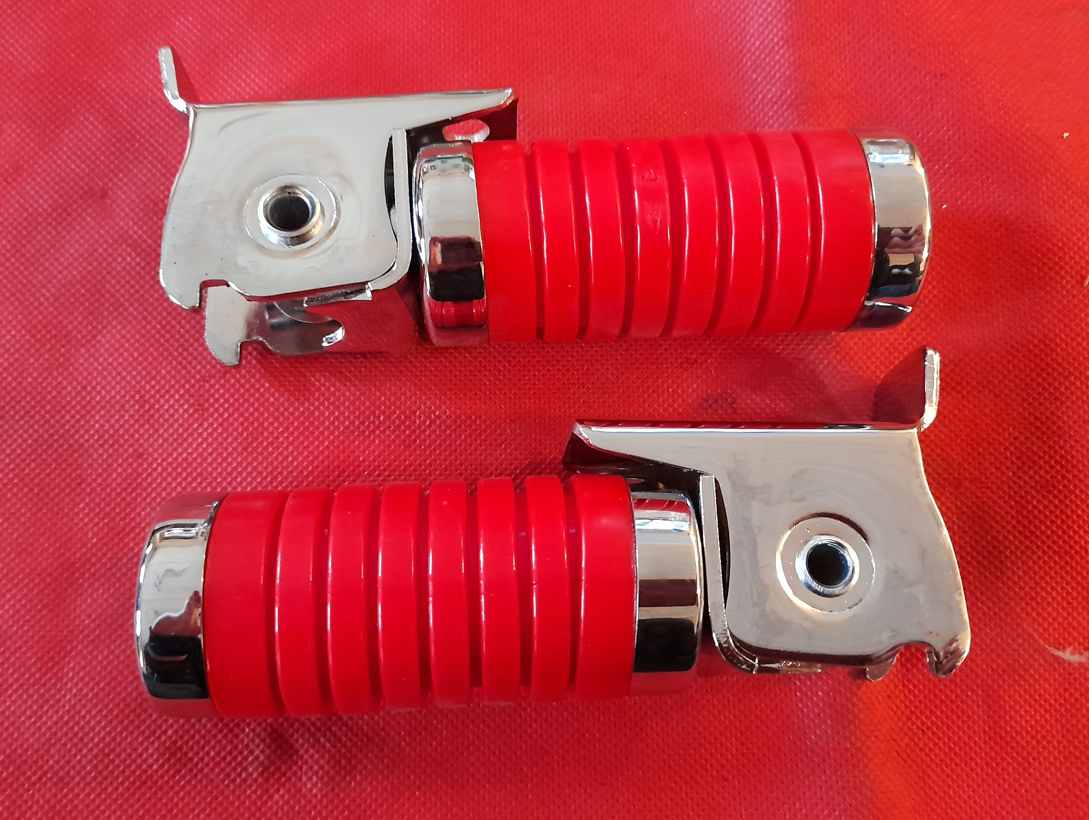 Beifahrerfußrasten Soziusfußrasten Simson  rot