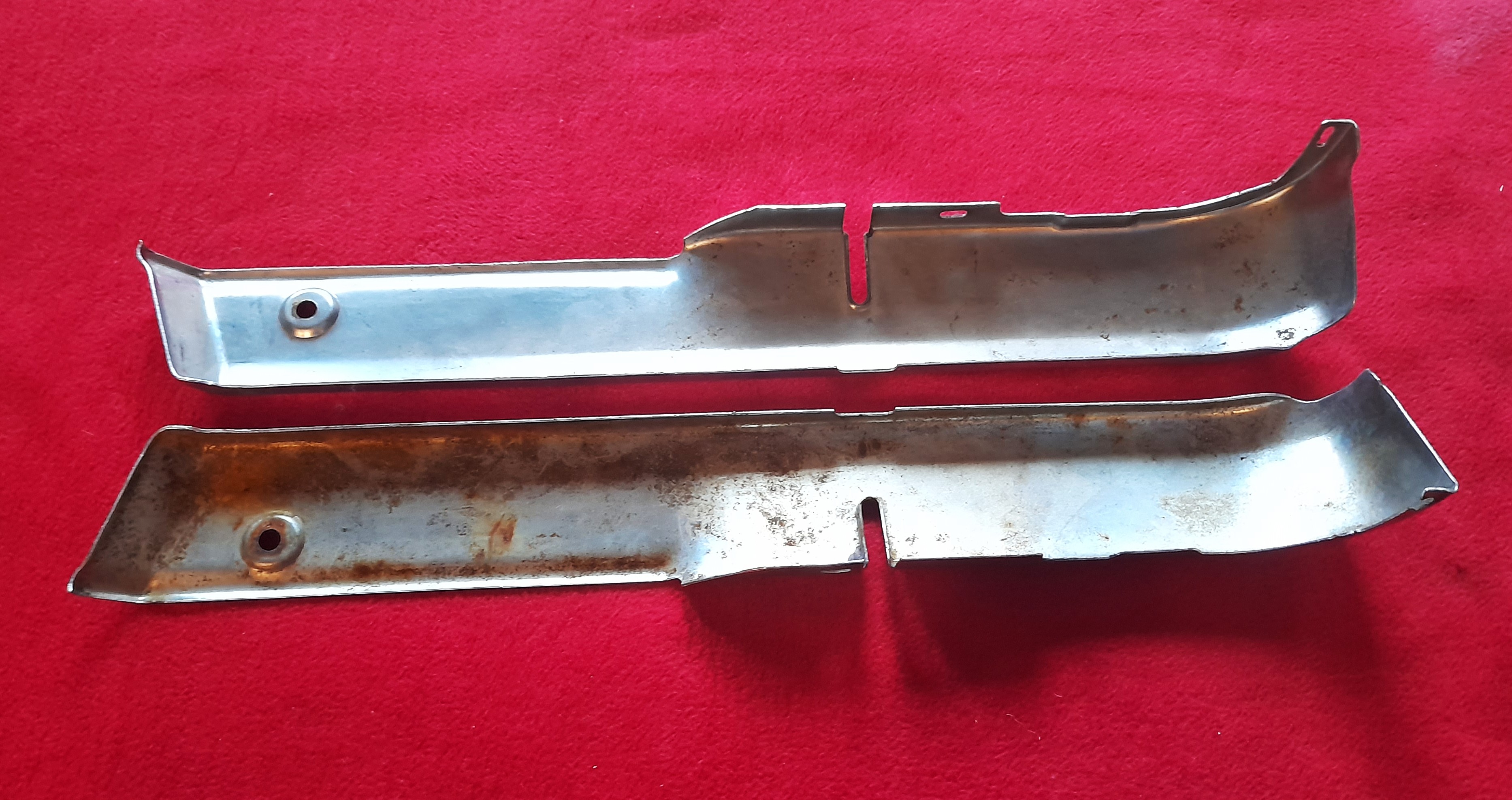 Blenden für Sitzschienen Vordersitz chrom Wartburg 353 deluxe