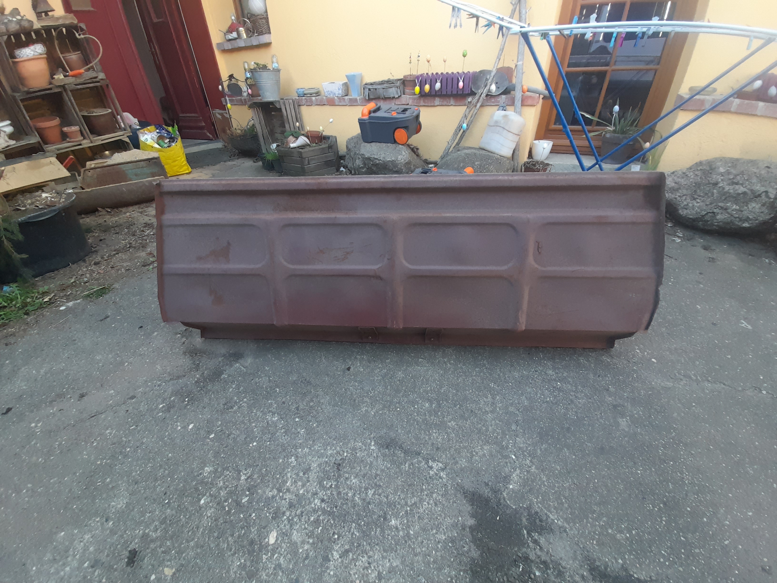 Blech Reparaturblech Trennwand mit Batteriefach und Halter für Wagenheber Barkas B1000 Bus