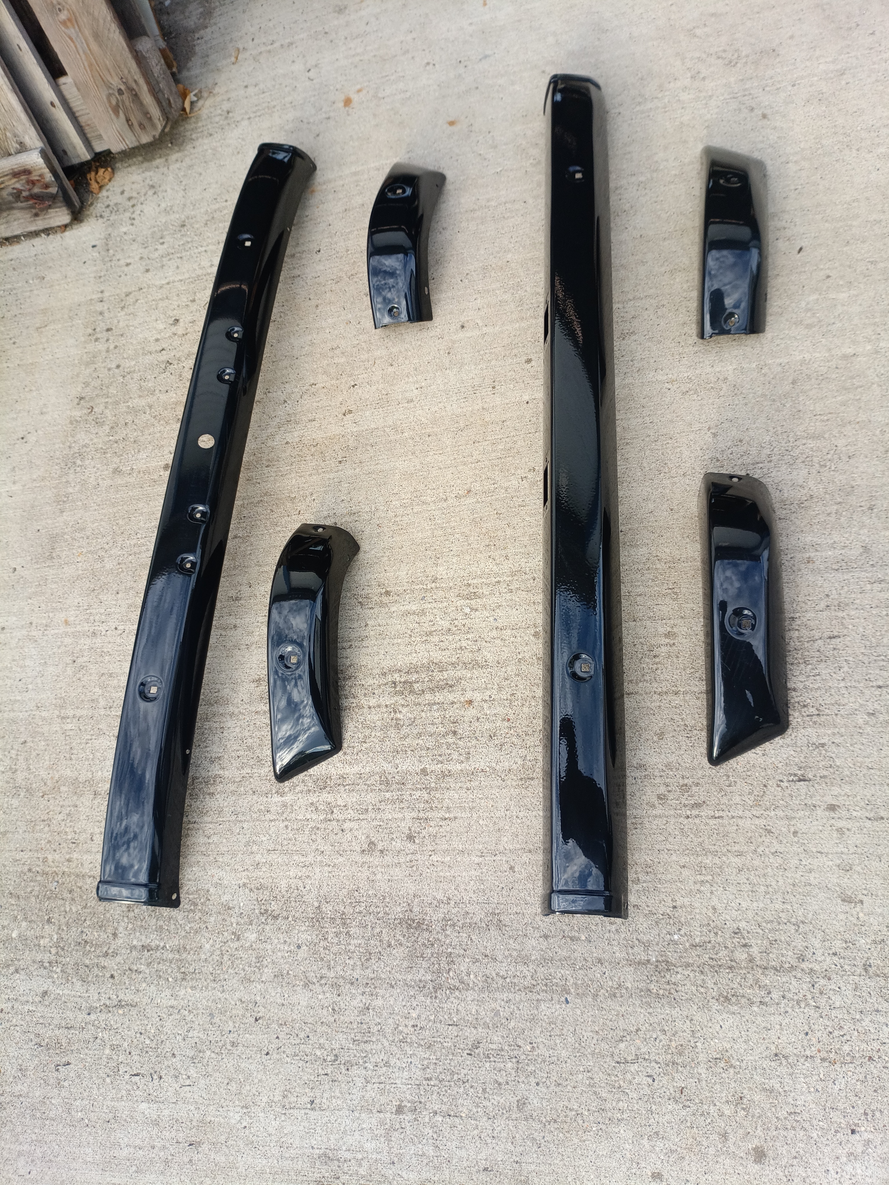 Stoßstange Set vorne und hinten schwarz Wartburg 353W Frontkühler