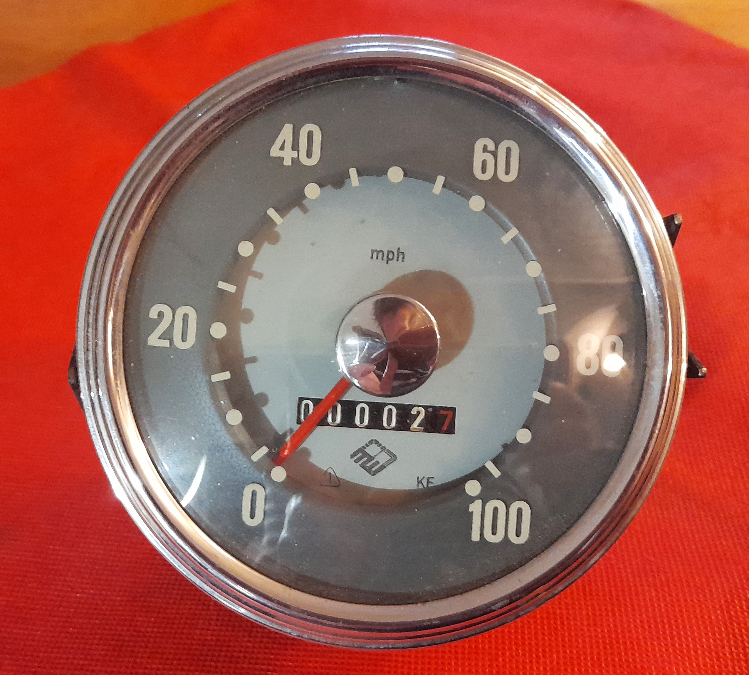Tacho Meilentacho Tachometer Silberpunkt Exportvariante Wartburg 311 312